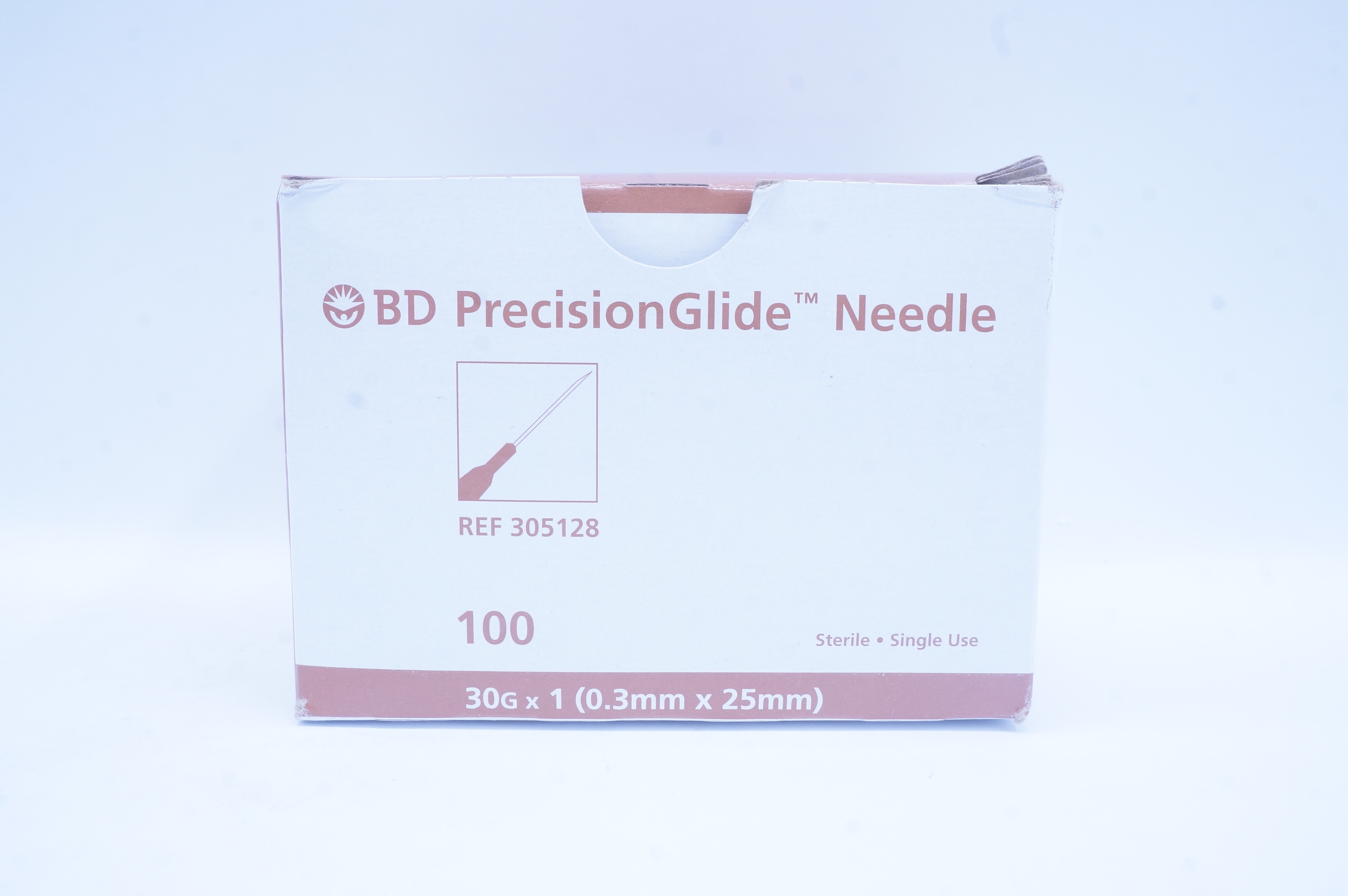 BD 305128 Precision Glide Ndle 30G x 1 - Box of 100