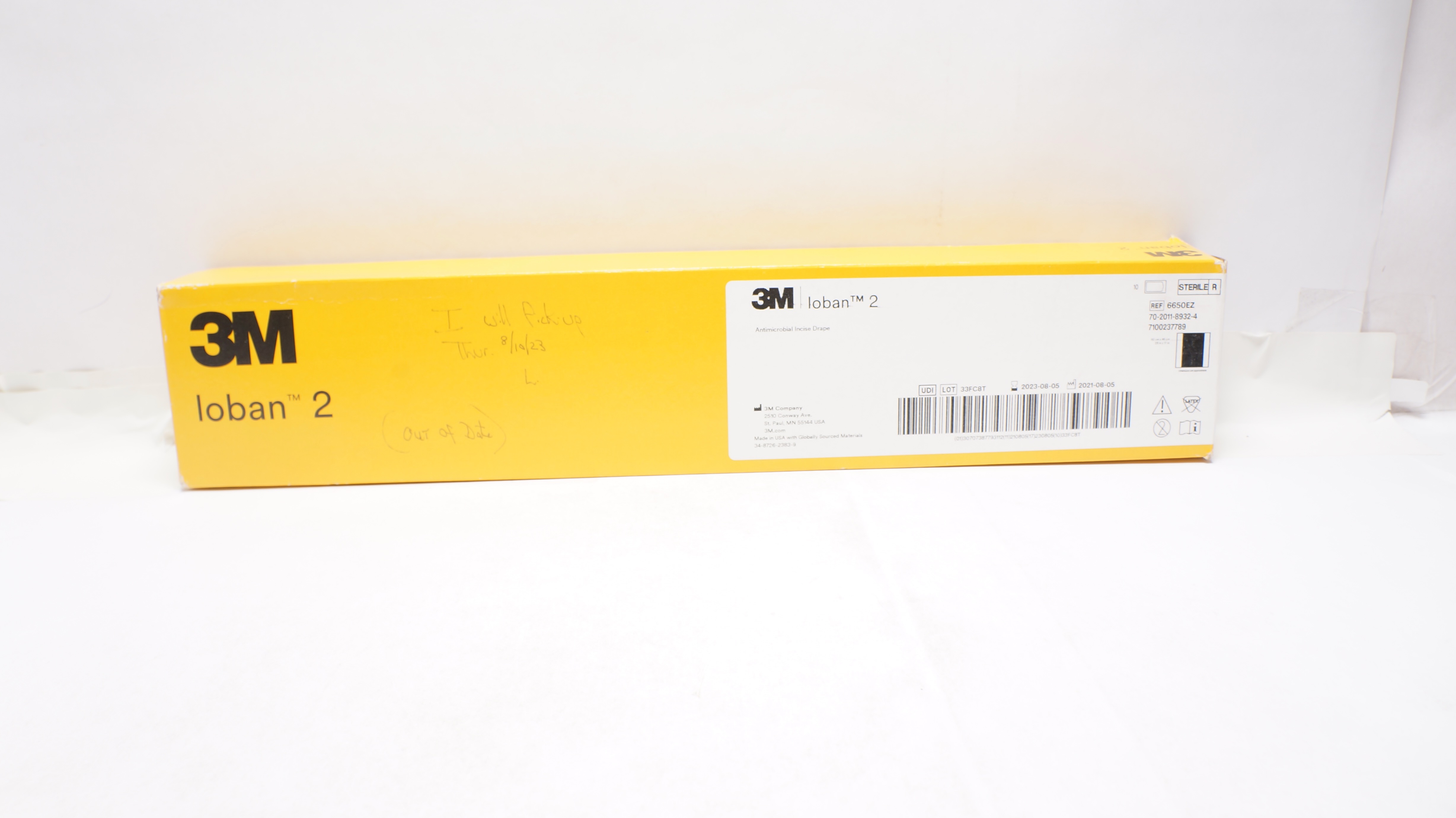3M 6650EZ Loban 2 Antimicrobial Incise Drape 23inch x 17inch (x) - Box of 10