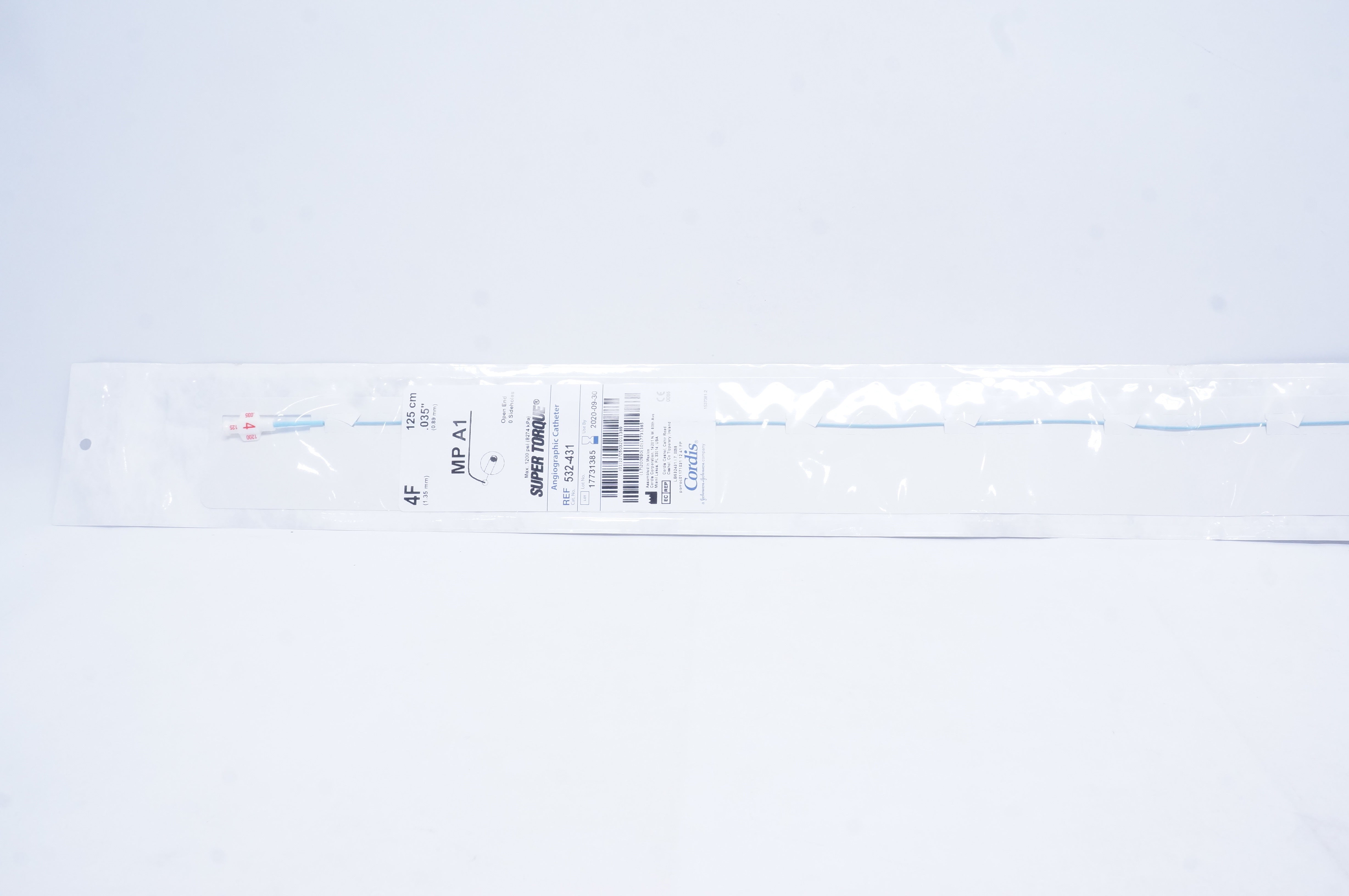Cordis  532-431 Super Torque Angiographic Catheter MP A1 4F(x)