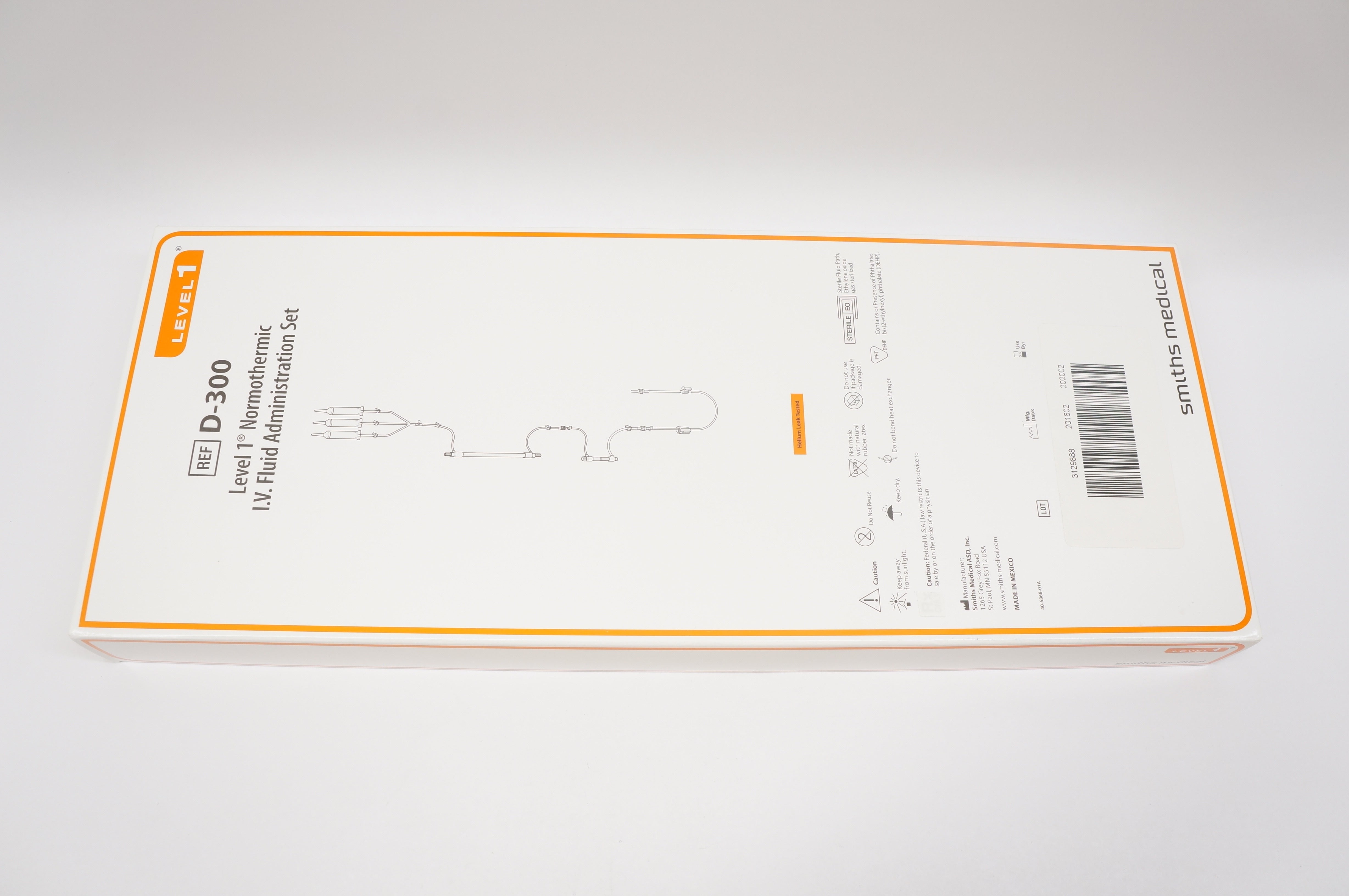 Smiths Medical D300 Level 1 Normothermic IV Fluid Administration Set (x)