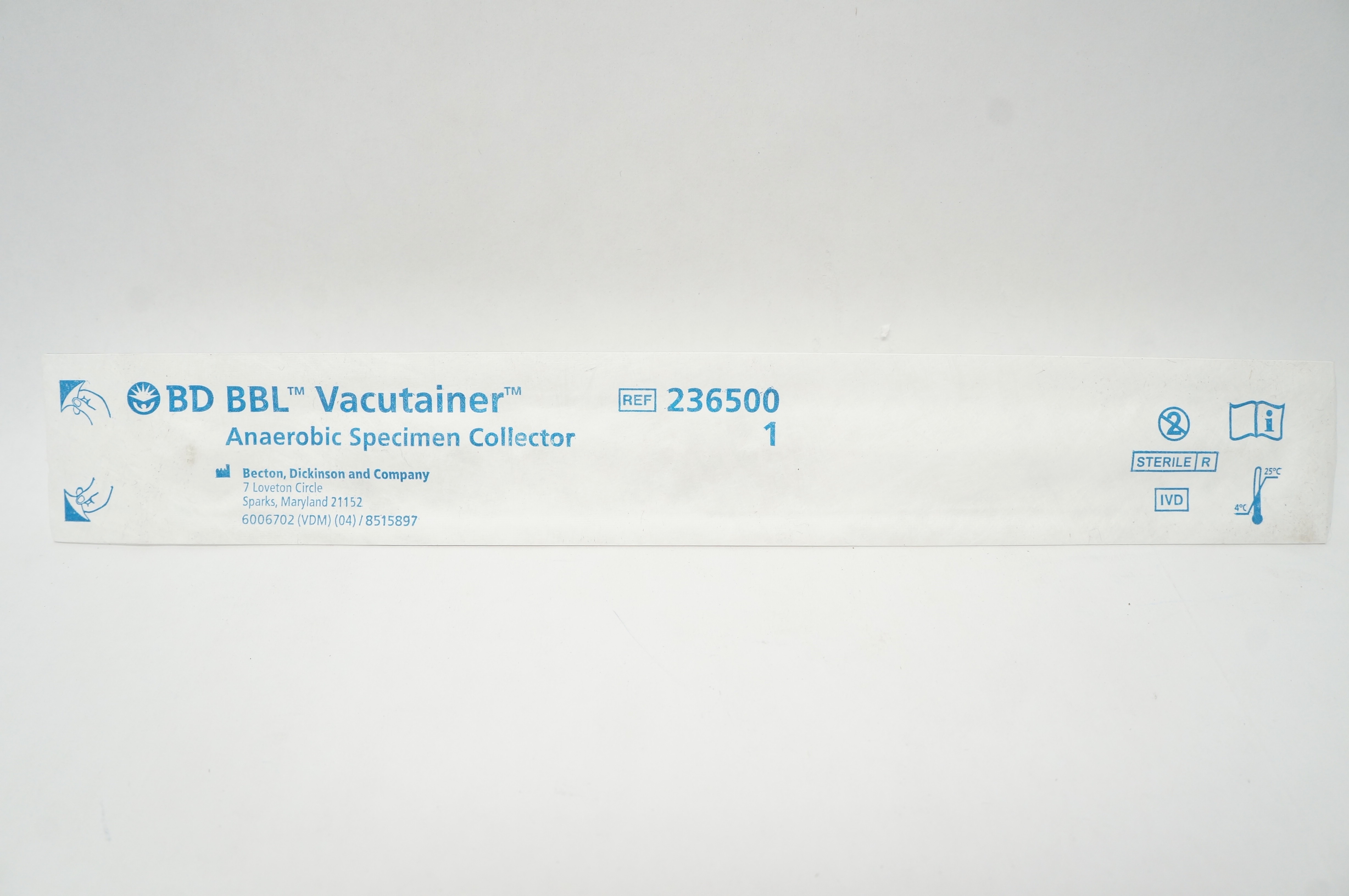BD 236500 BBL Vacutainer Anaerobic Specimen Collector (x)