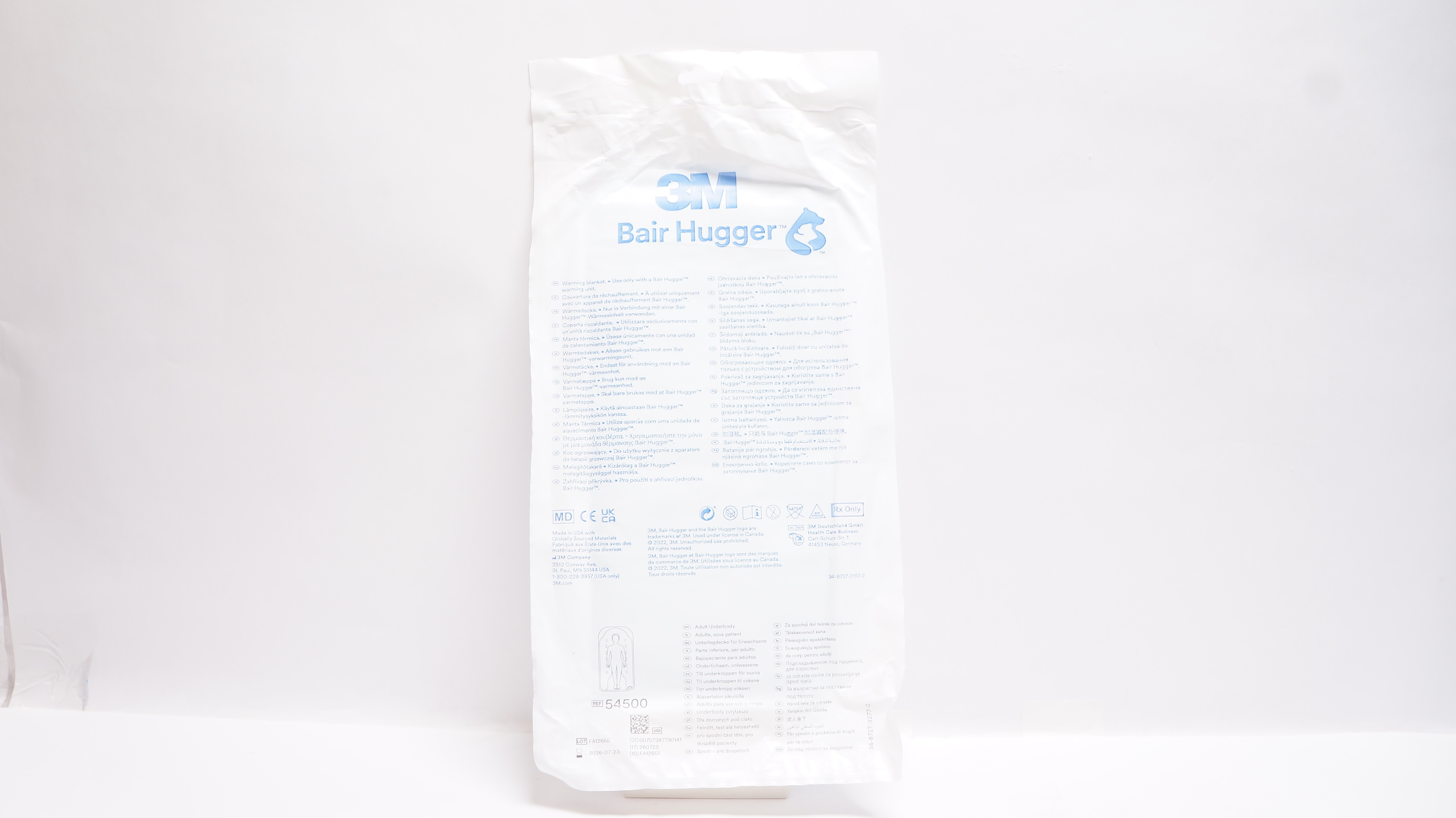 3M 54500 Bair Hugger Adult Underbody Warming Blanket 3m-54500-bair-hugger-adult-underbody-warming-blanket