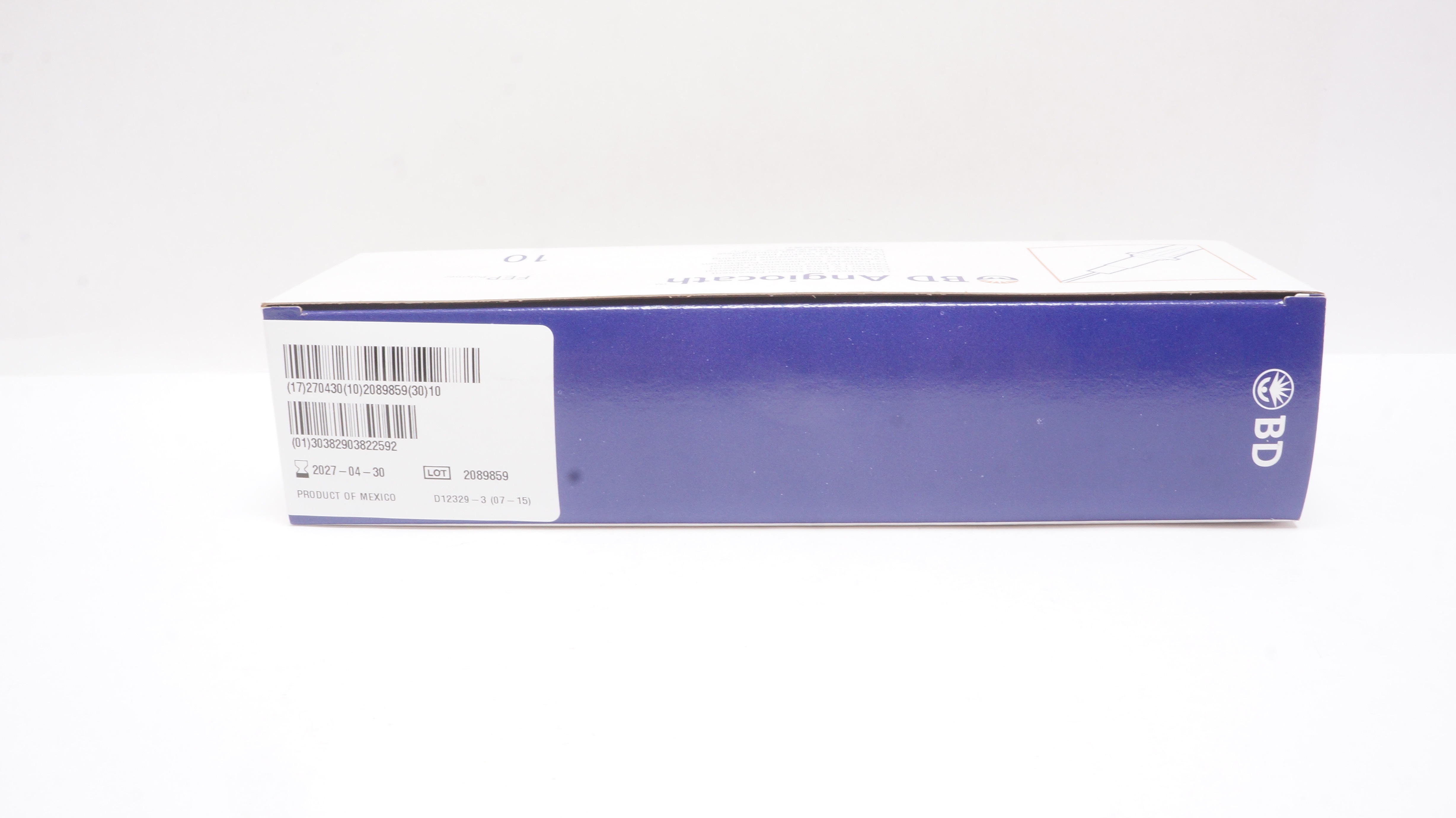 NOVITA 【BRASS】　120 BD 382259 Angiocath IV Cath. For Special Placement 16Ga x