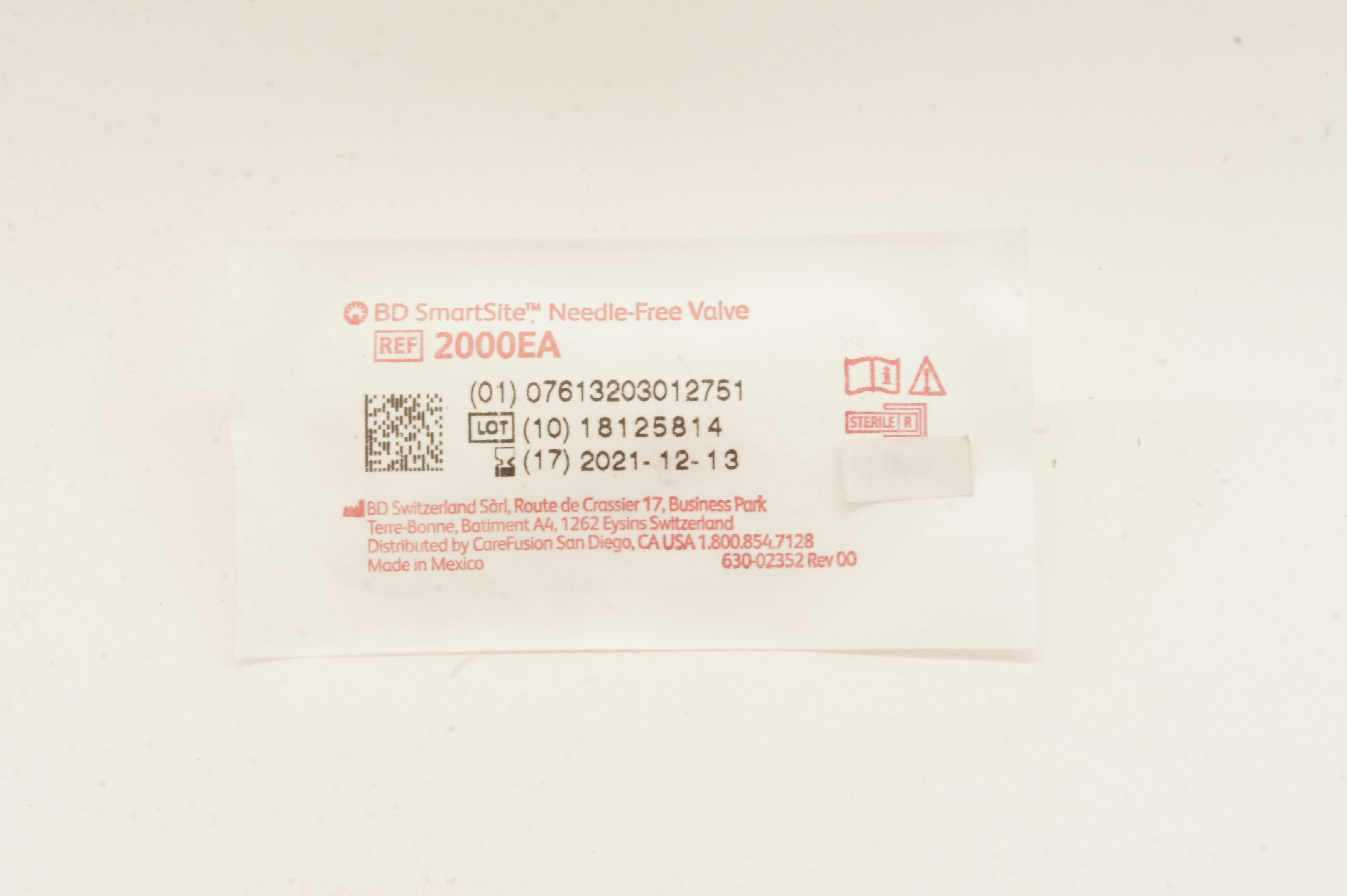 BD 2000EA SmartSite Ndle-Free Valve (x)