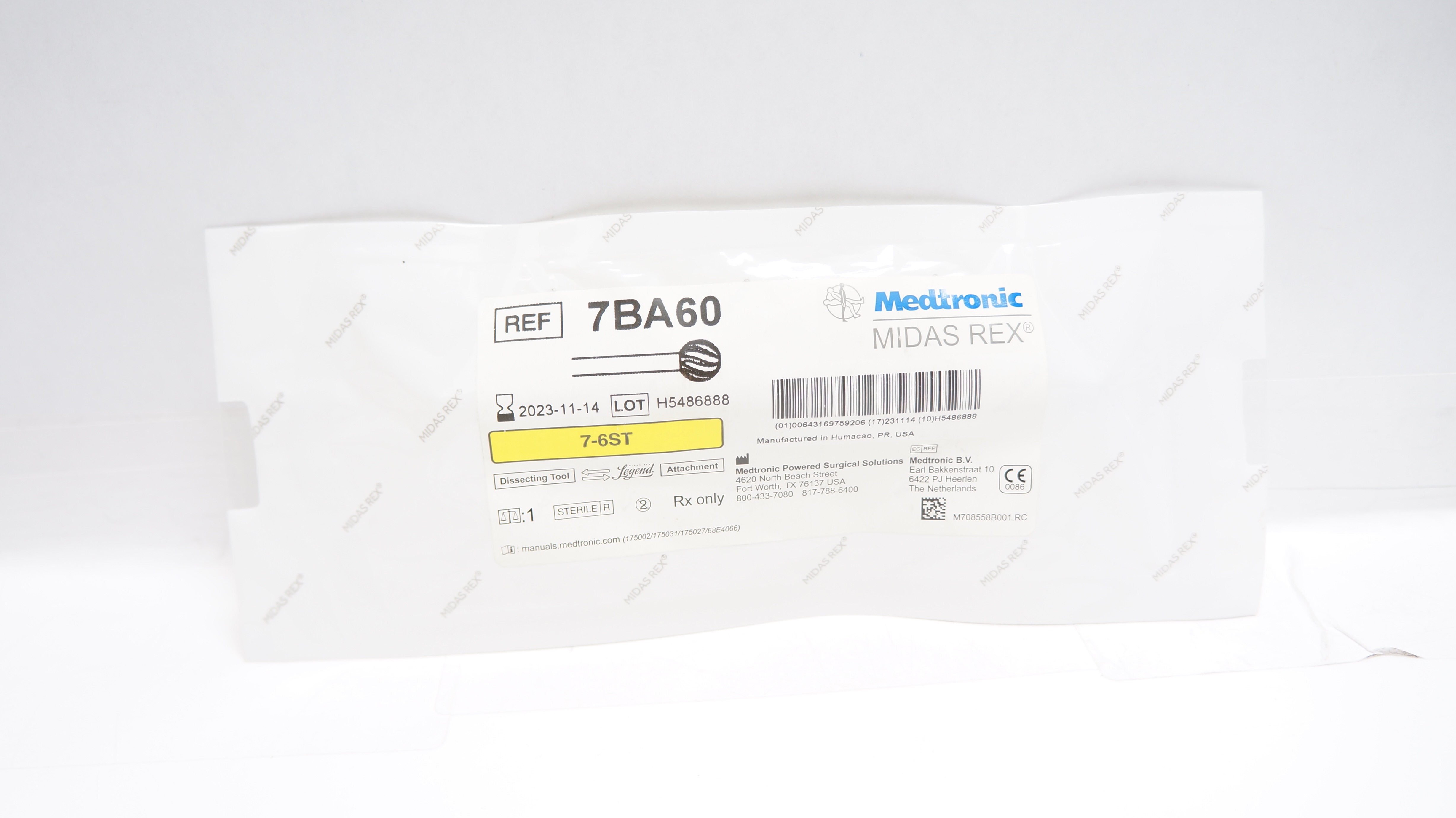 Medtronic 7BA60 Midas Rex 7-6ST Dissecting Tool (x)