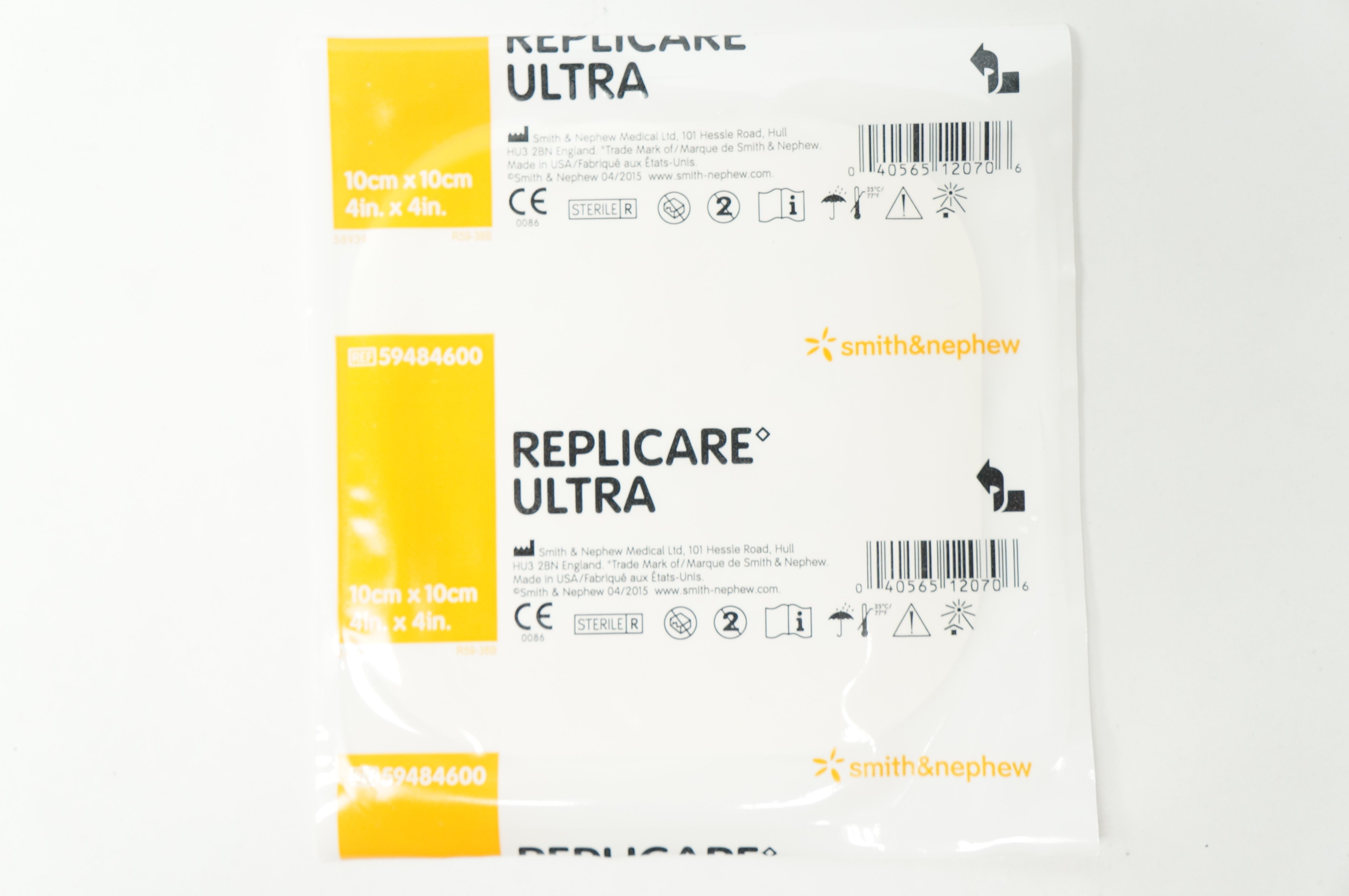 Smith&Nephew 59484600 Replicare Ultra Hydrocolloid Dressing 4inch x 4inch (x)