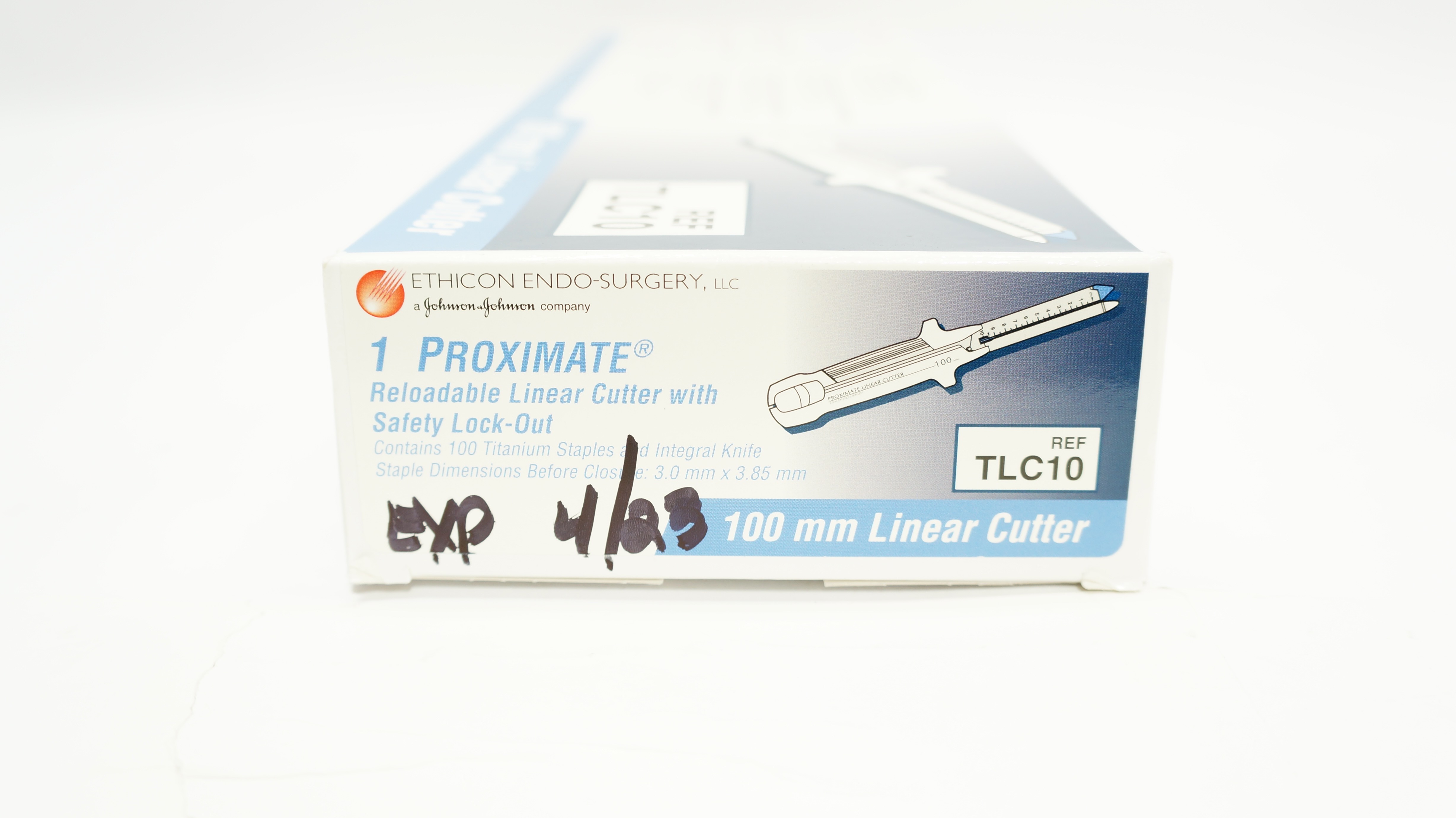 Ethicon TLC10 1 Proximate Reloadable Linear Cutter w/Safety Lock-Out 100mm (x)