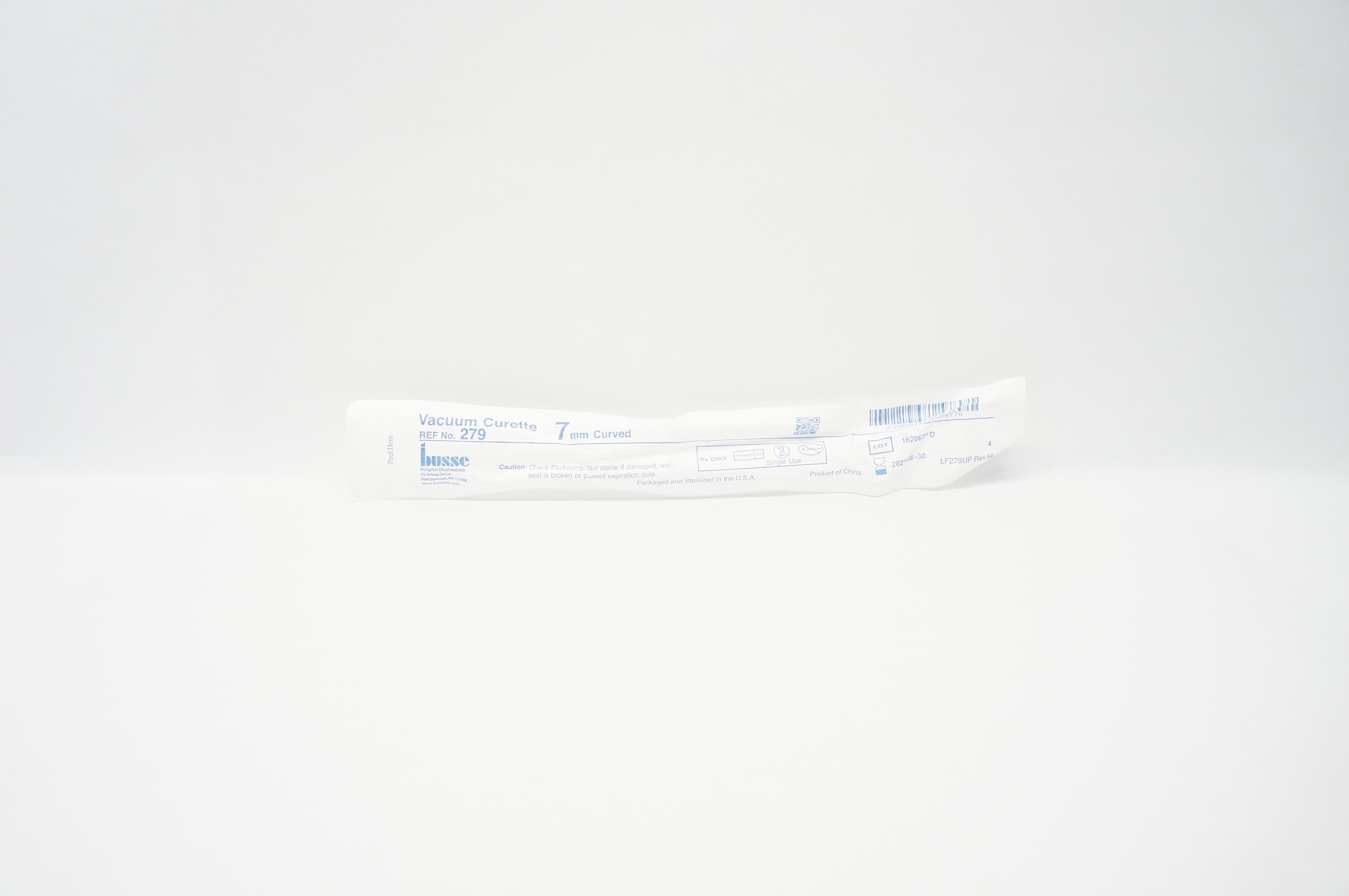 Busse 279 Vacuum Curette 7mm Curved (x)