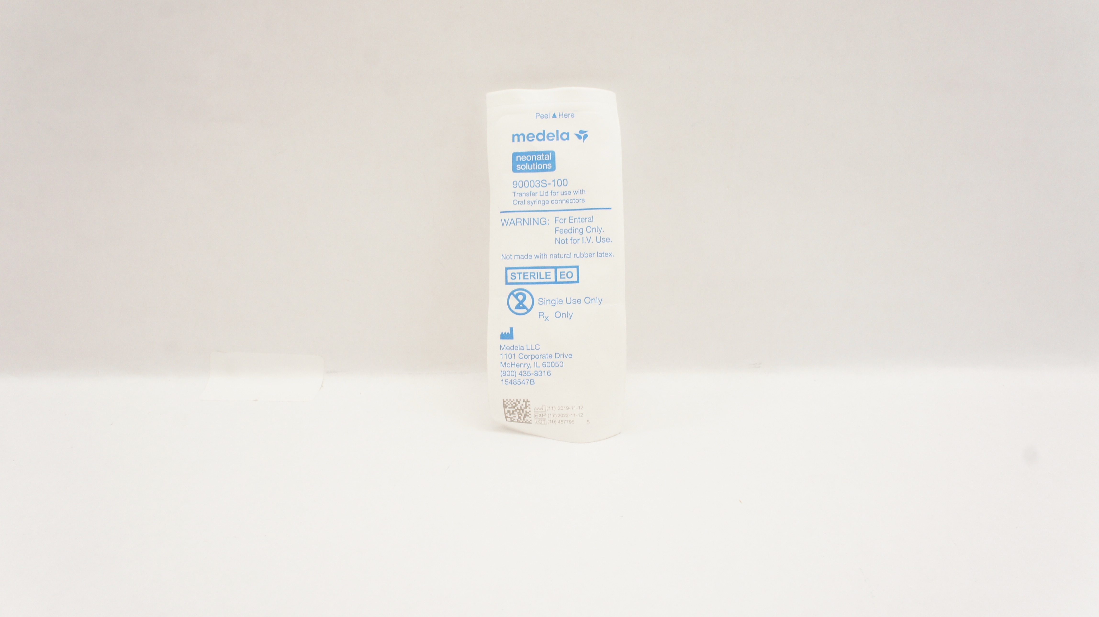 Medela 90003S-100 Transfer Lid For Use with Oral Syringe Connectors