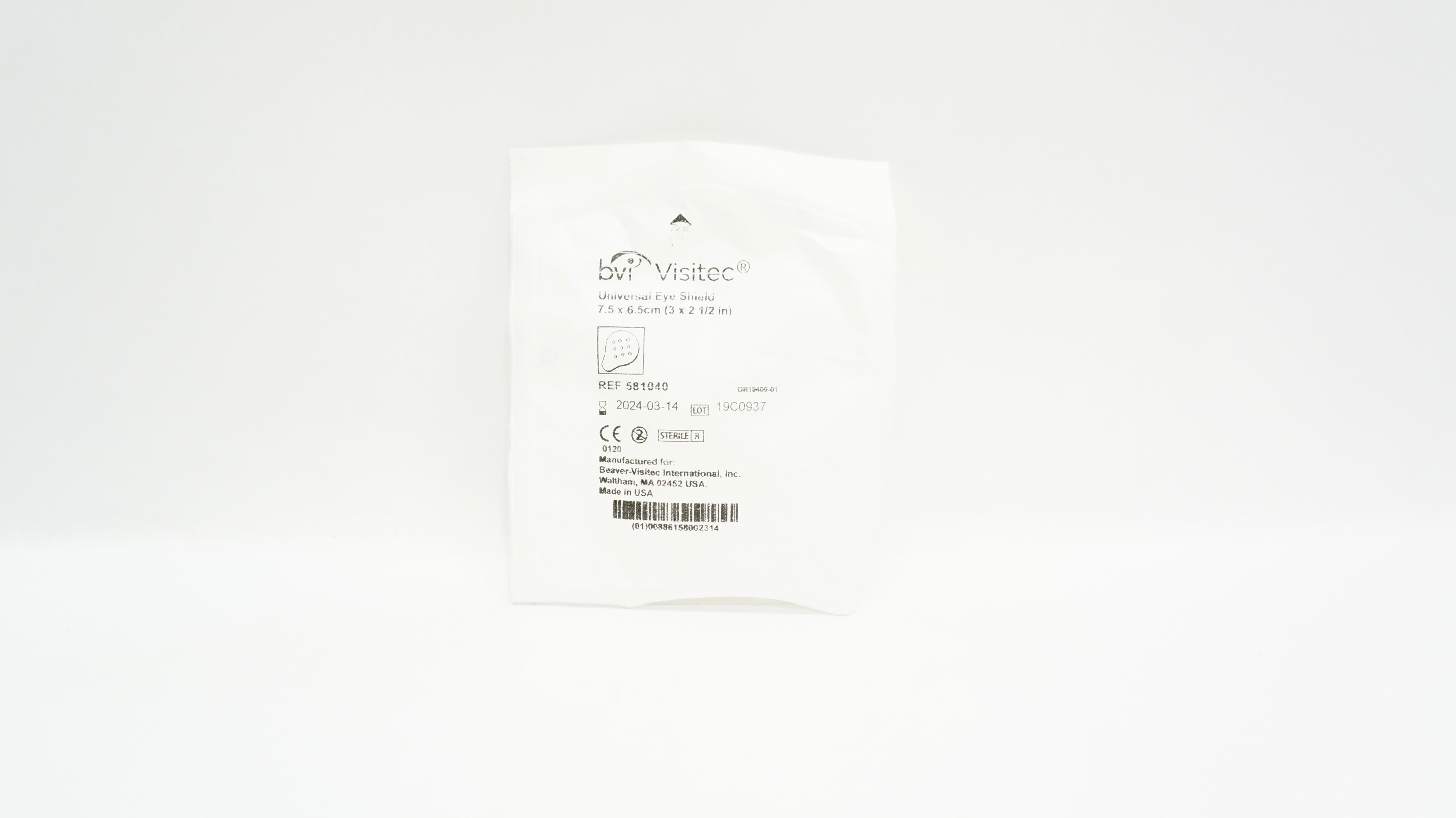 BVI Beaver 581040 Visitec Universal Eye Shield 3 inch x 2-1/2 inch