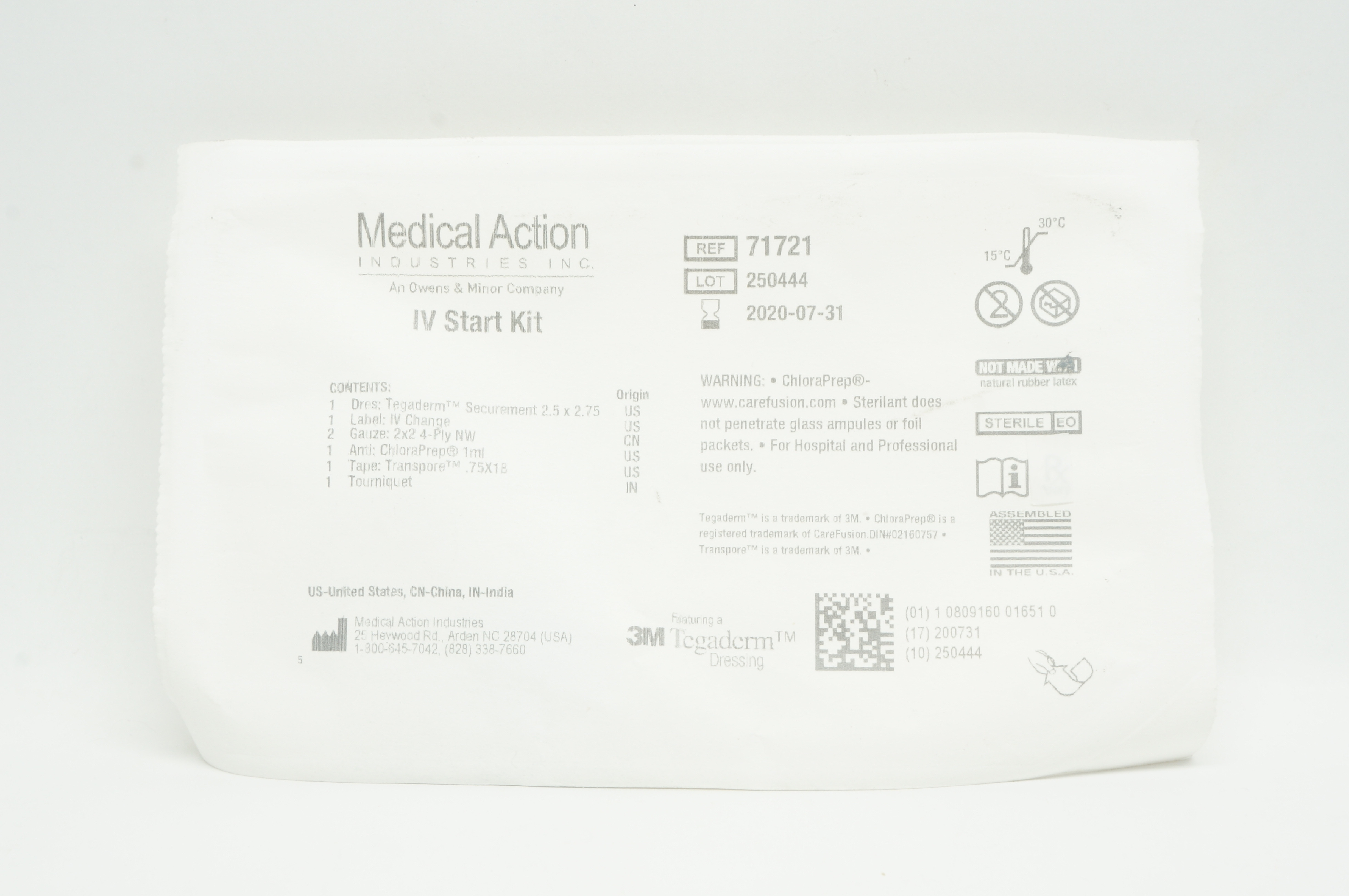 3M 71721 Tegaderm Medical Action IV Start Kit (x)