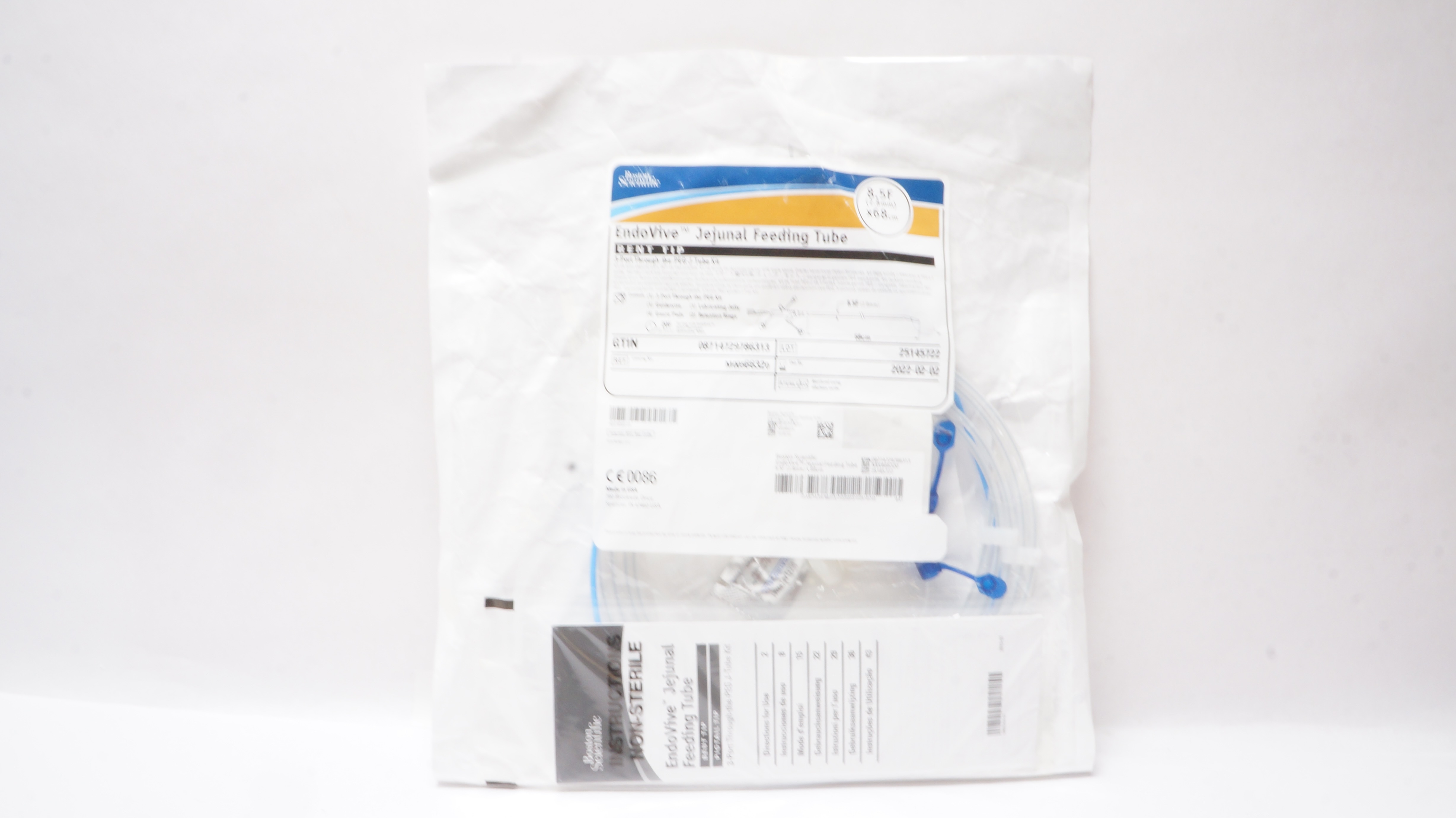 Boston Scientific 6632 EndoVive Jejunal Feeding Tube Bent Tip 8.5Fx68cm (x)