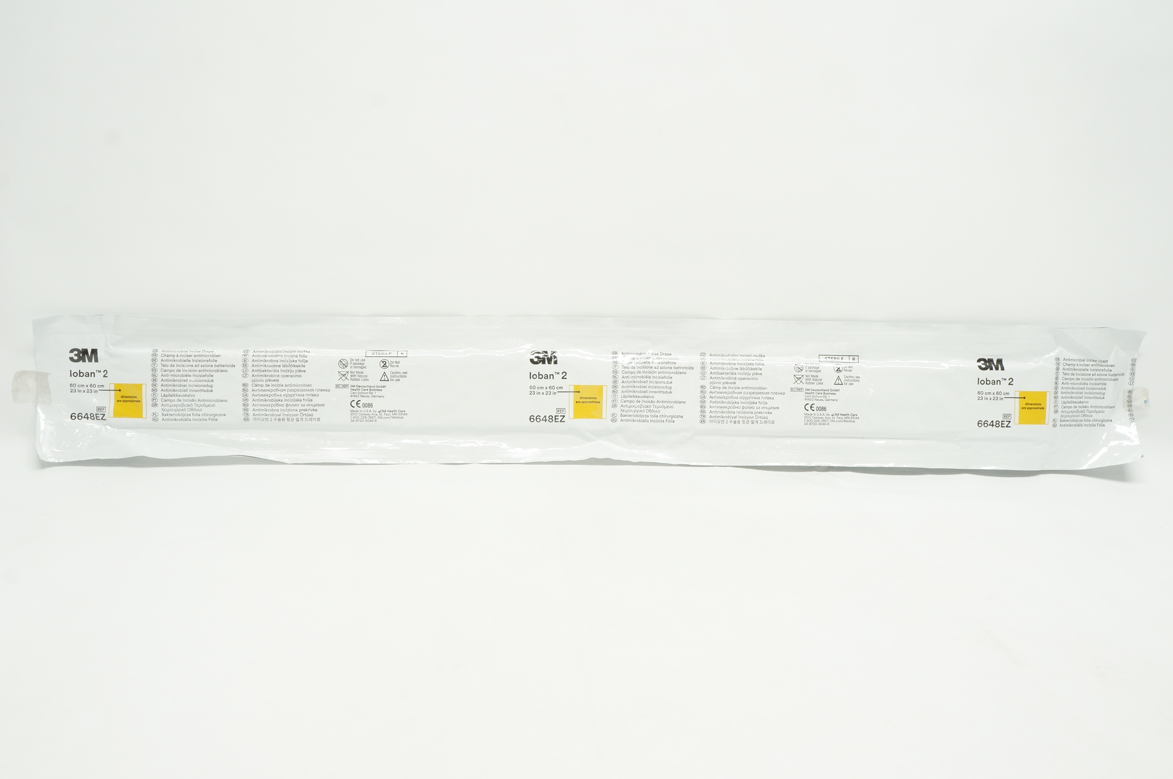 3M 6648EZ Loban 2 Antimicrobial Incise Drape 23 inch x 23 inch (Approx.)