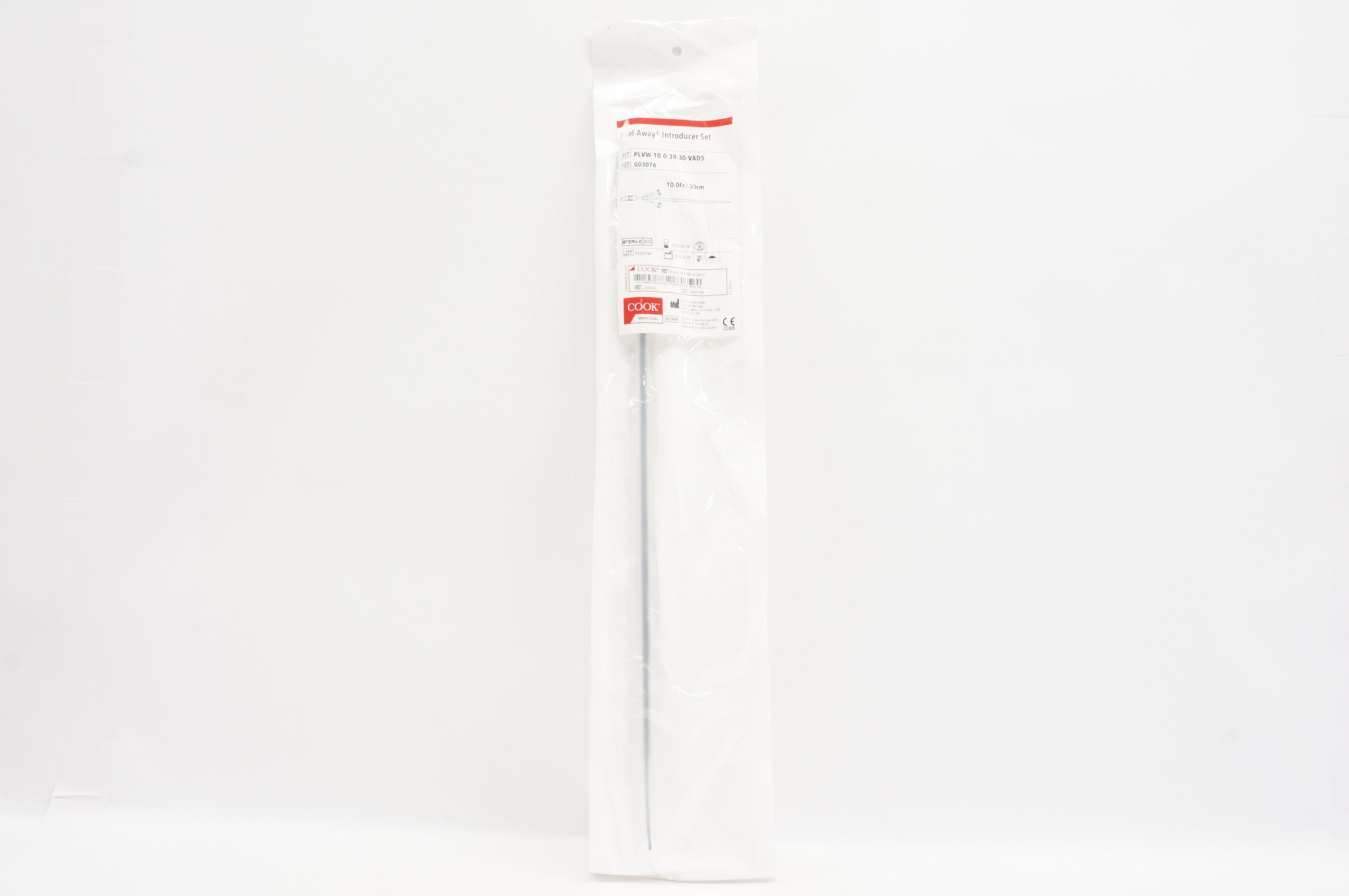 Cook Medical G03076 Peel-Away Introducer Set 10.0Fr x 30cm (x)