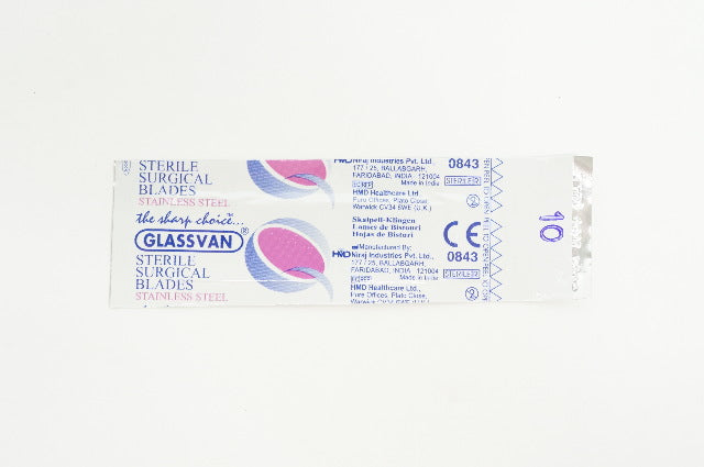 Niraj Glassvan Sterile Surgical Blades Stainless Steel 10