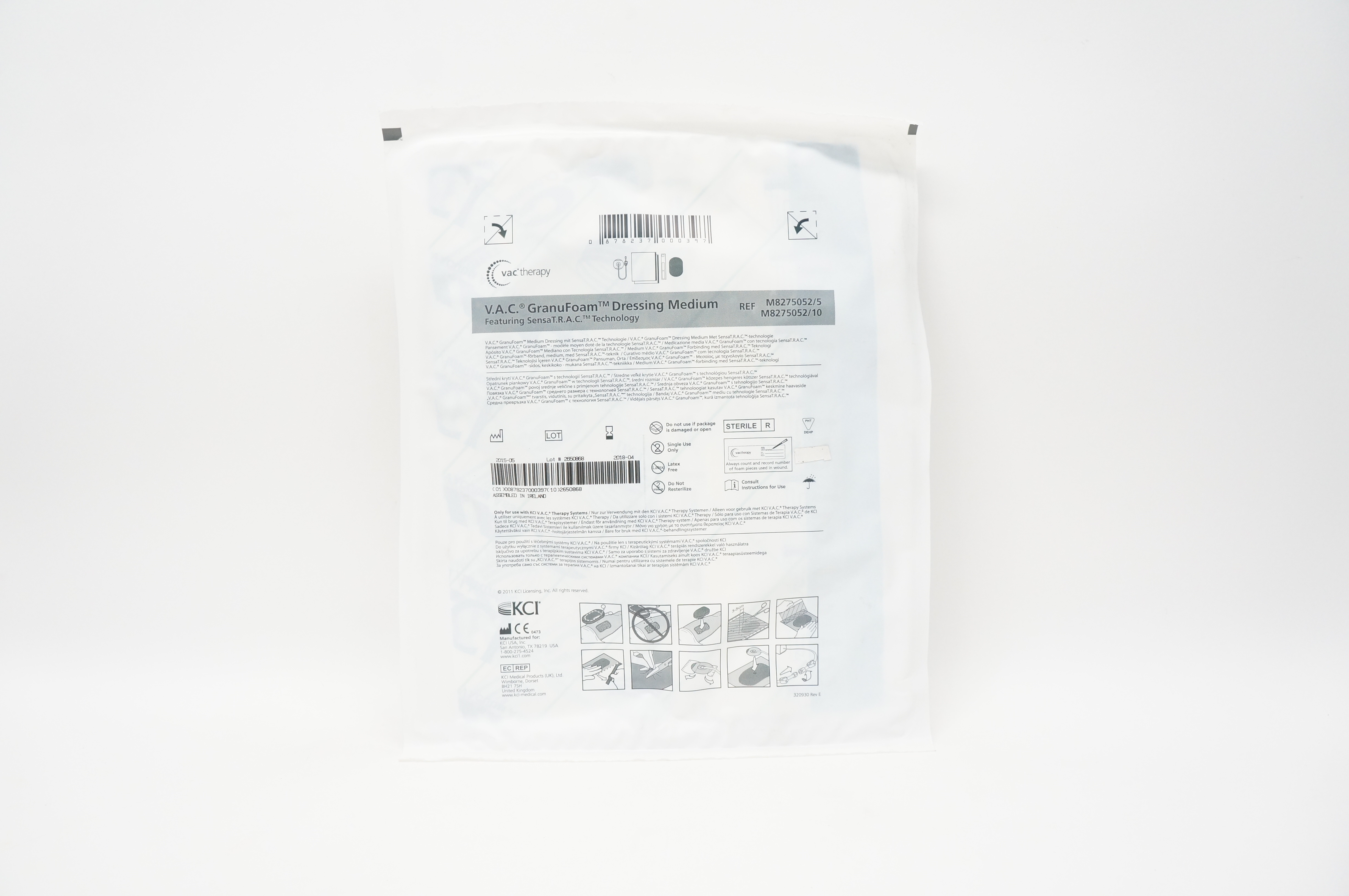 KCI M8275052/5 Acelity V.A.C. Granufoam Dressing Medium (x)