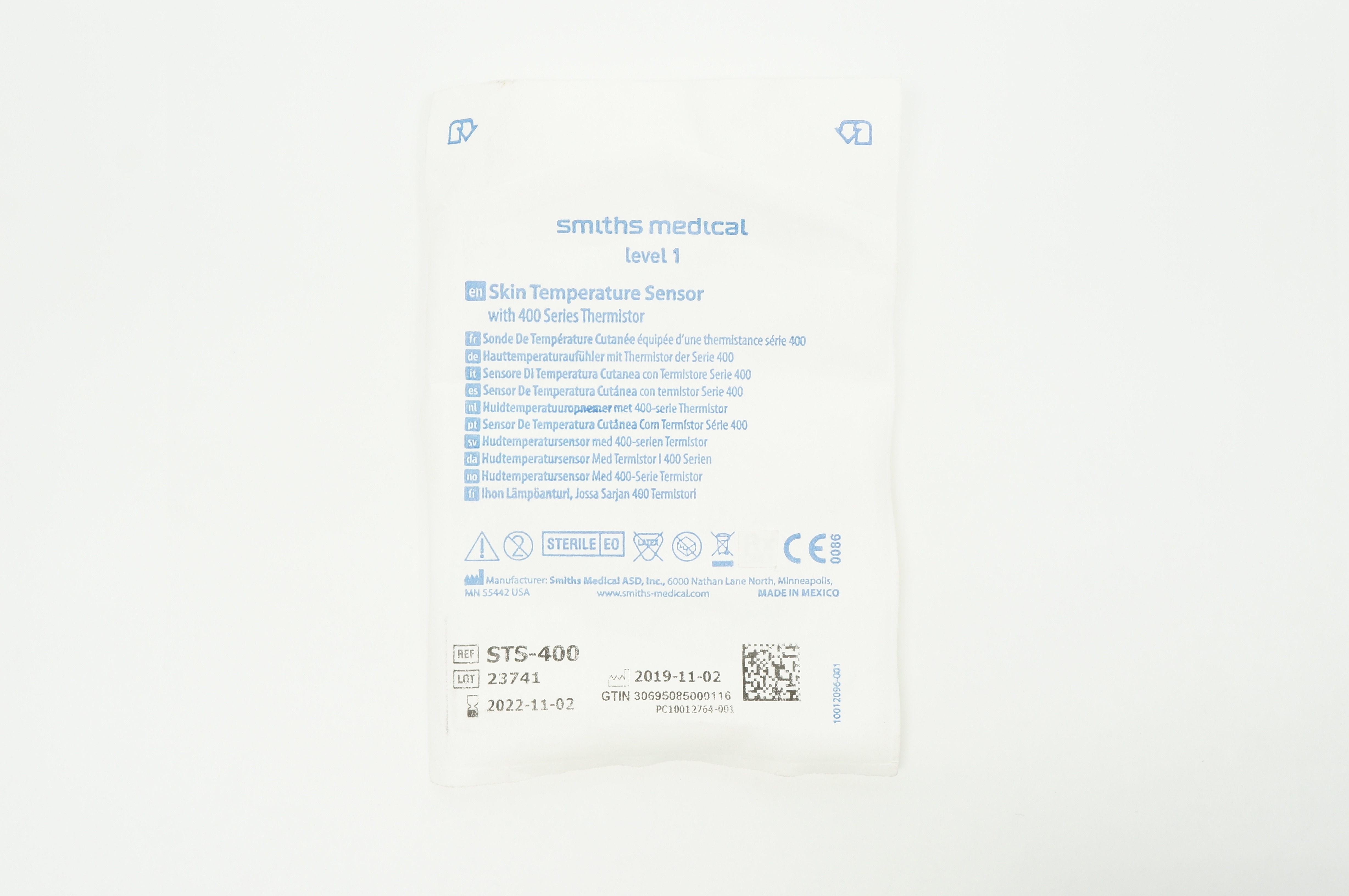 Smiths Medical STS-400 Level 1 Skin Temperature Sensor