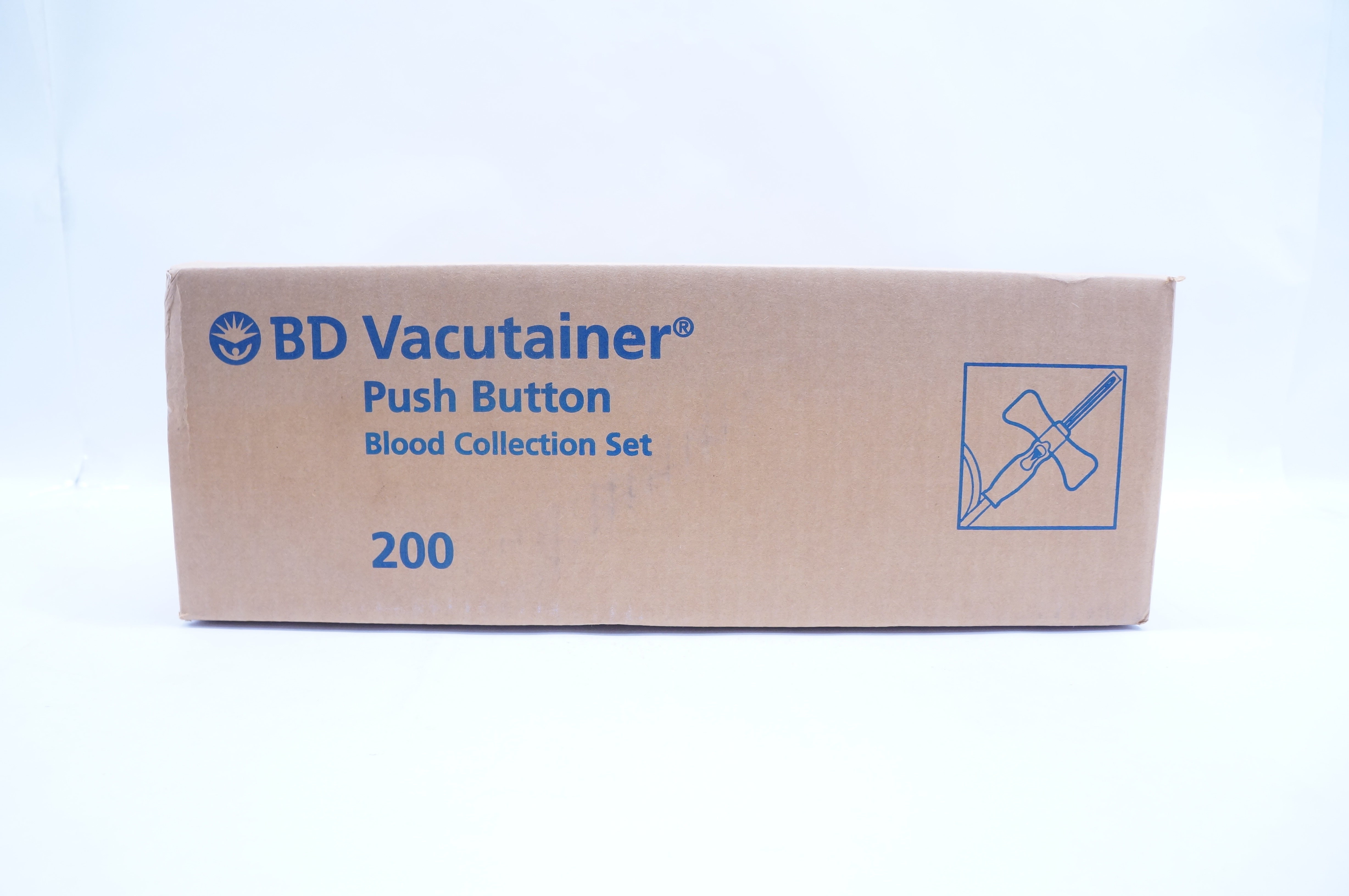 BD 367324 Vacutainer Push Button 23G x 3/4inch x 12inch (x) - Case of 200