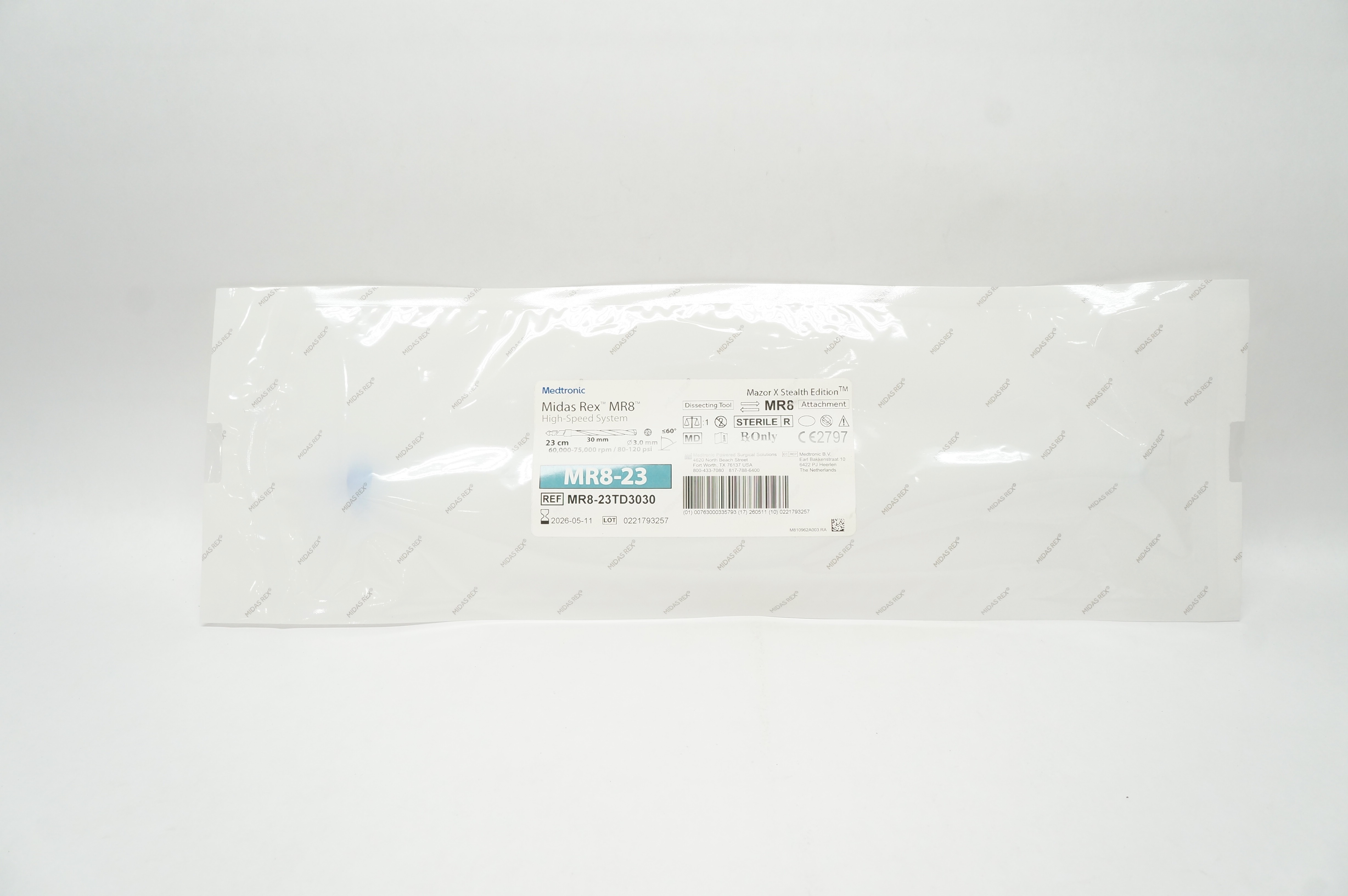 Medtronic MR823TD3030 Midas Rex MR8 HighSpeed System