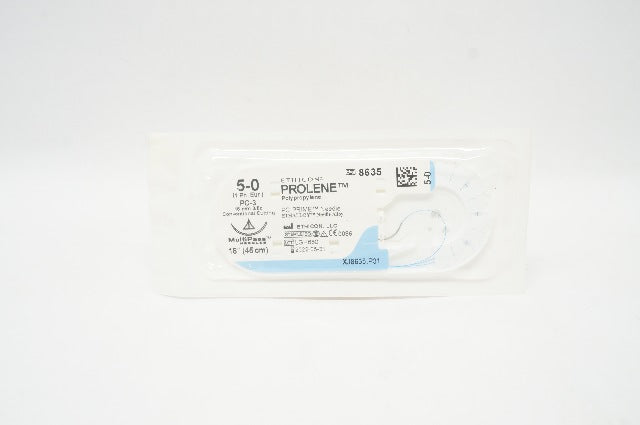 Ethicon 8635 5-0 PROLENE Stre PC-3 16mm 3/8c Conventional Cutting 18 inch (x)