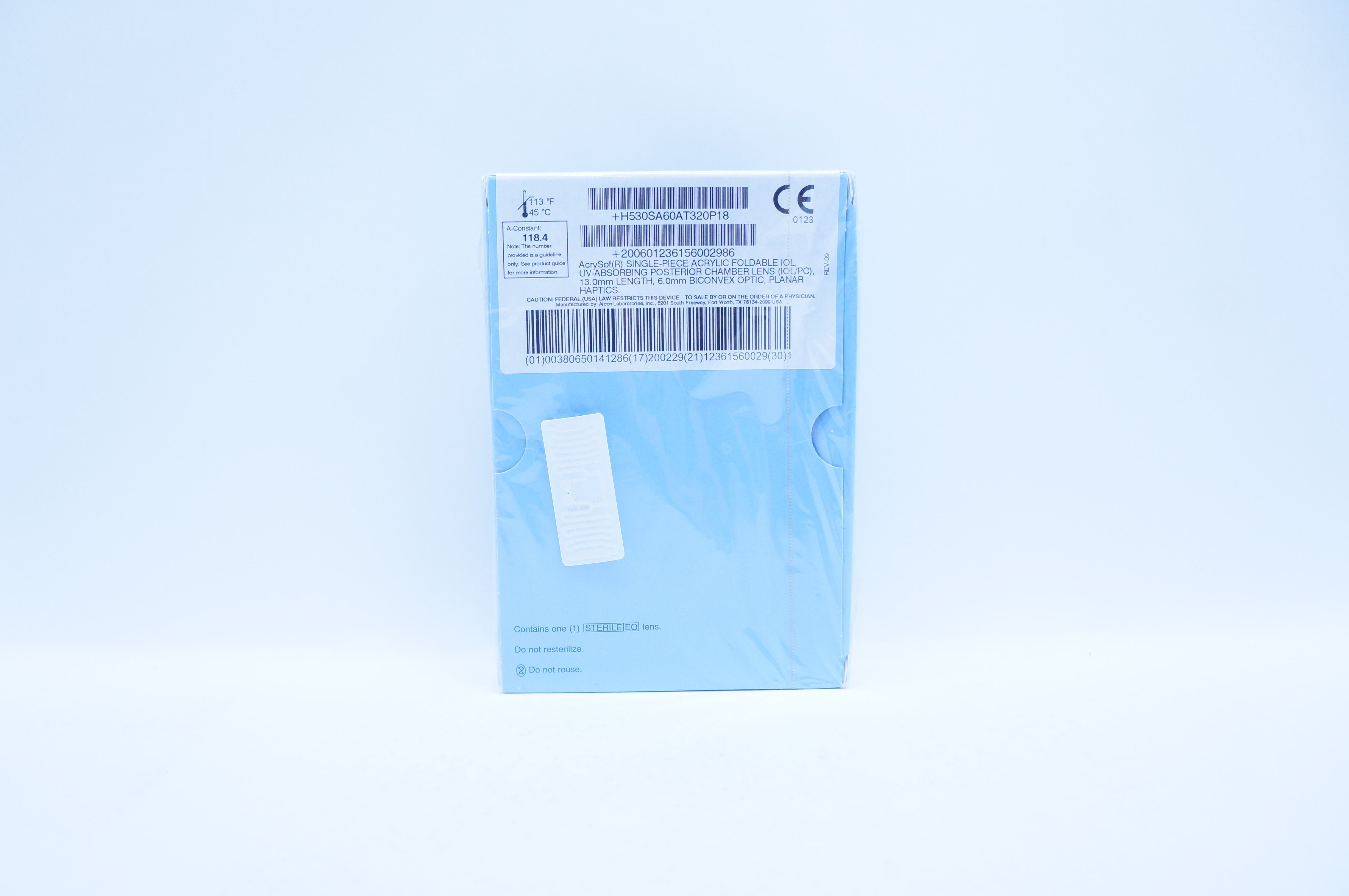 Alcon SA60AT Intraocular Lens 32.0D, UV, Length 13.0mm, Optic 6.0