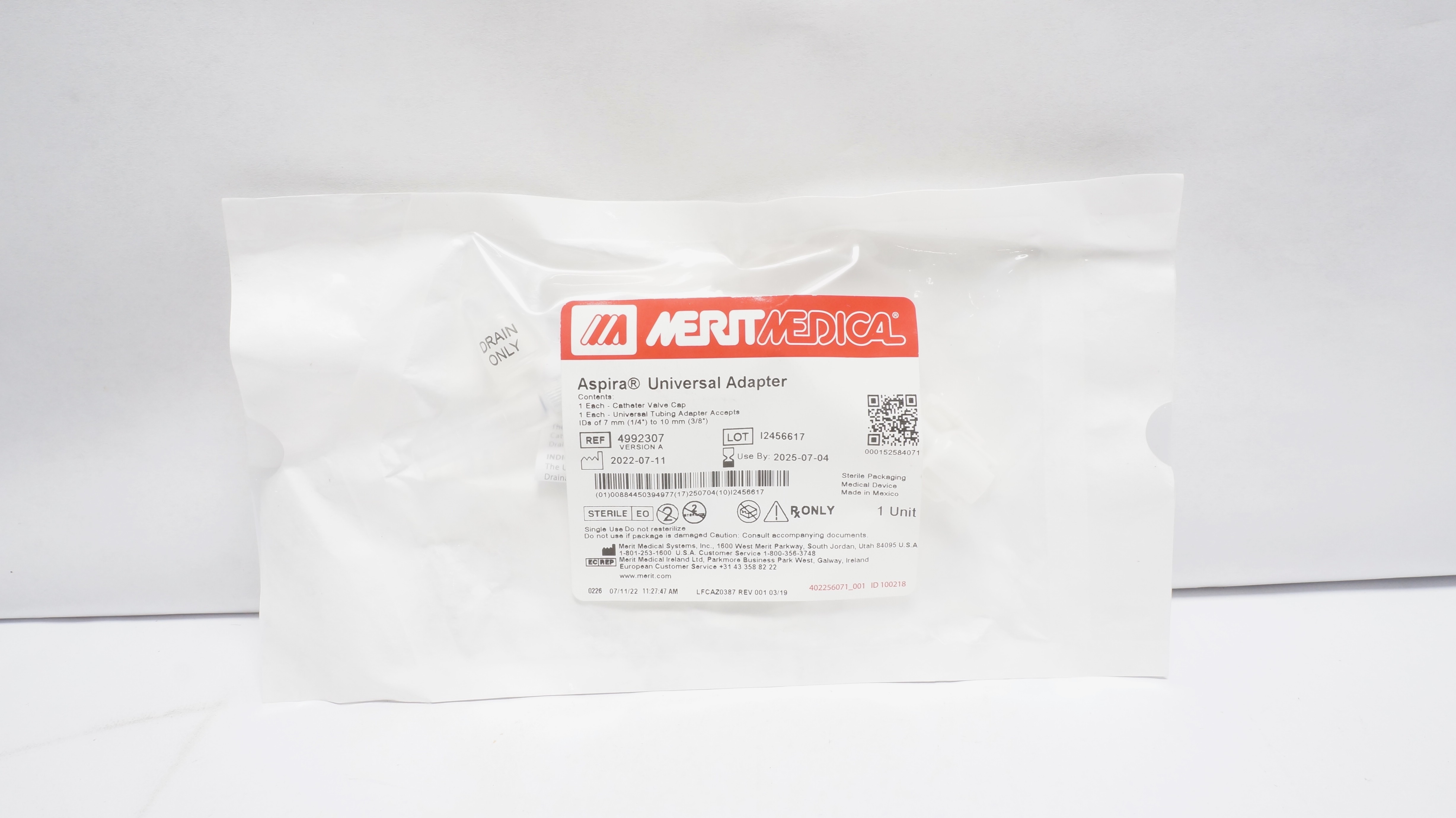 Merit Medical 4992307 Aspira Universal Adapter (x)