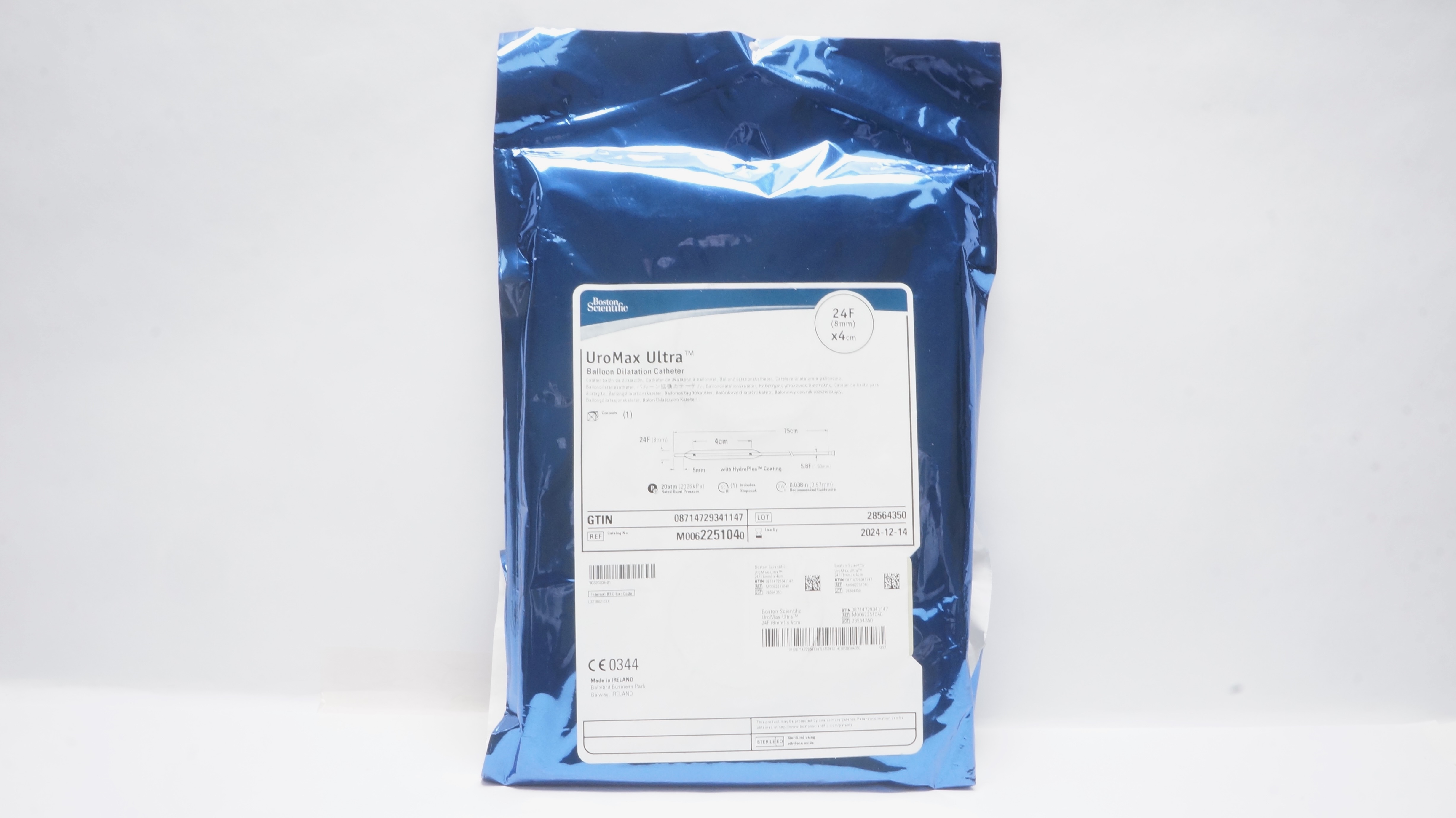 Boston Scientific M0062251040 UroMax Ultra Balloon Dilatation Cath. 24F x 4cm(x)