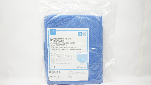 Medline DYNJP9104 Laparoscopy Drape With Gussets 102 x 109 x 40inch