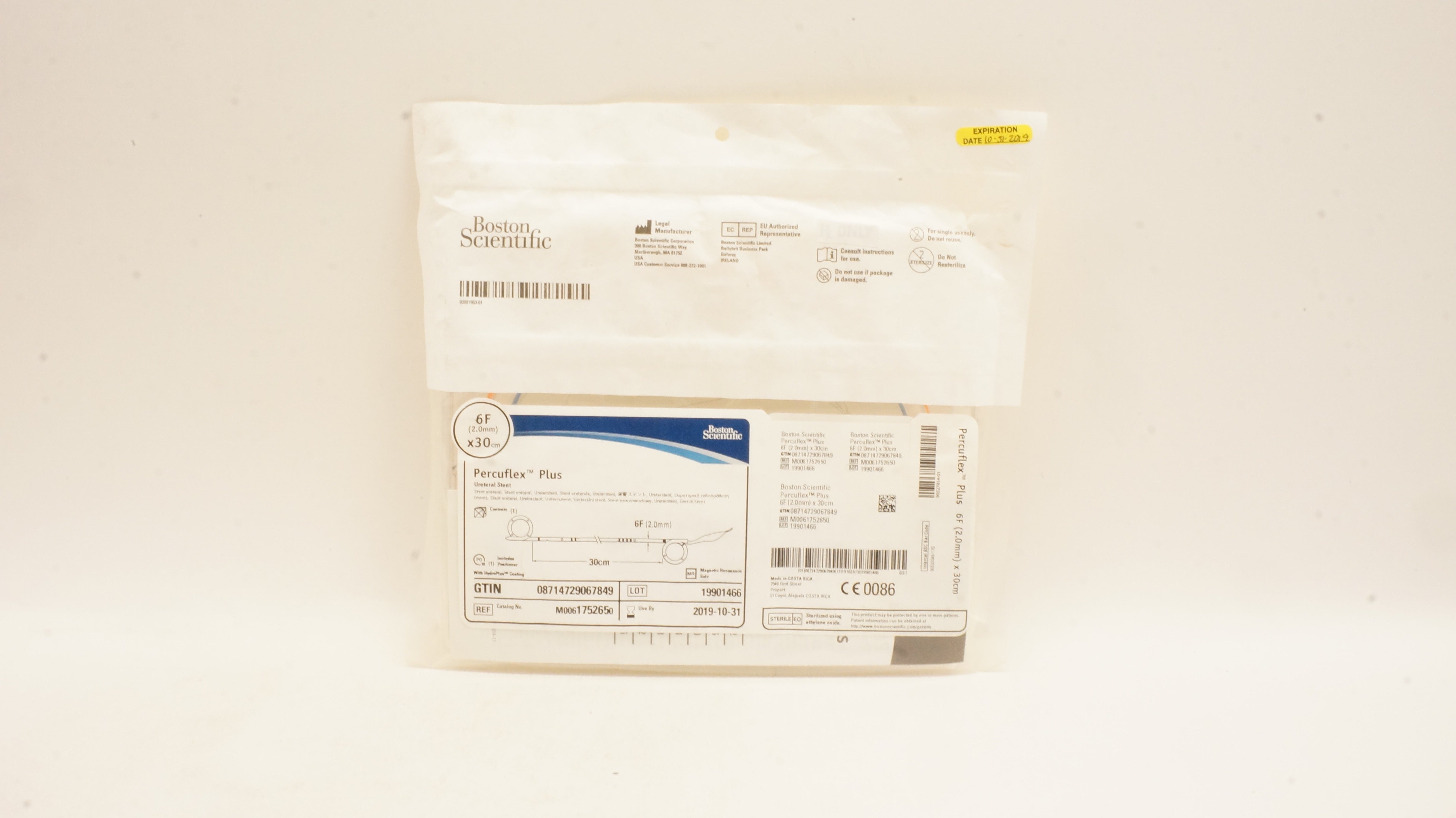 Boston Scientific 175265 Percuflex Plus Ureteral Stent 6F x 30cm (x)