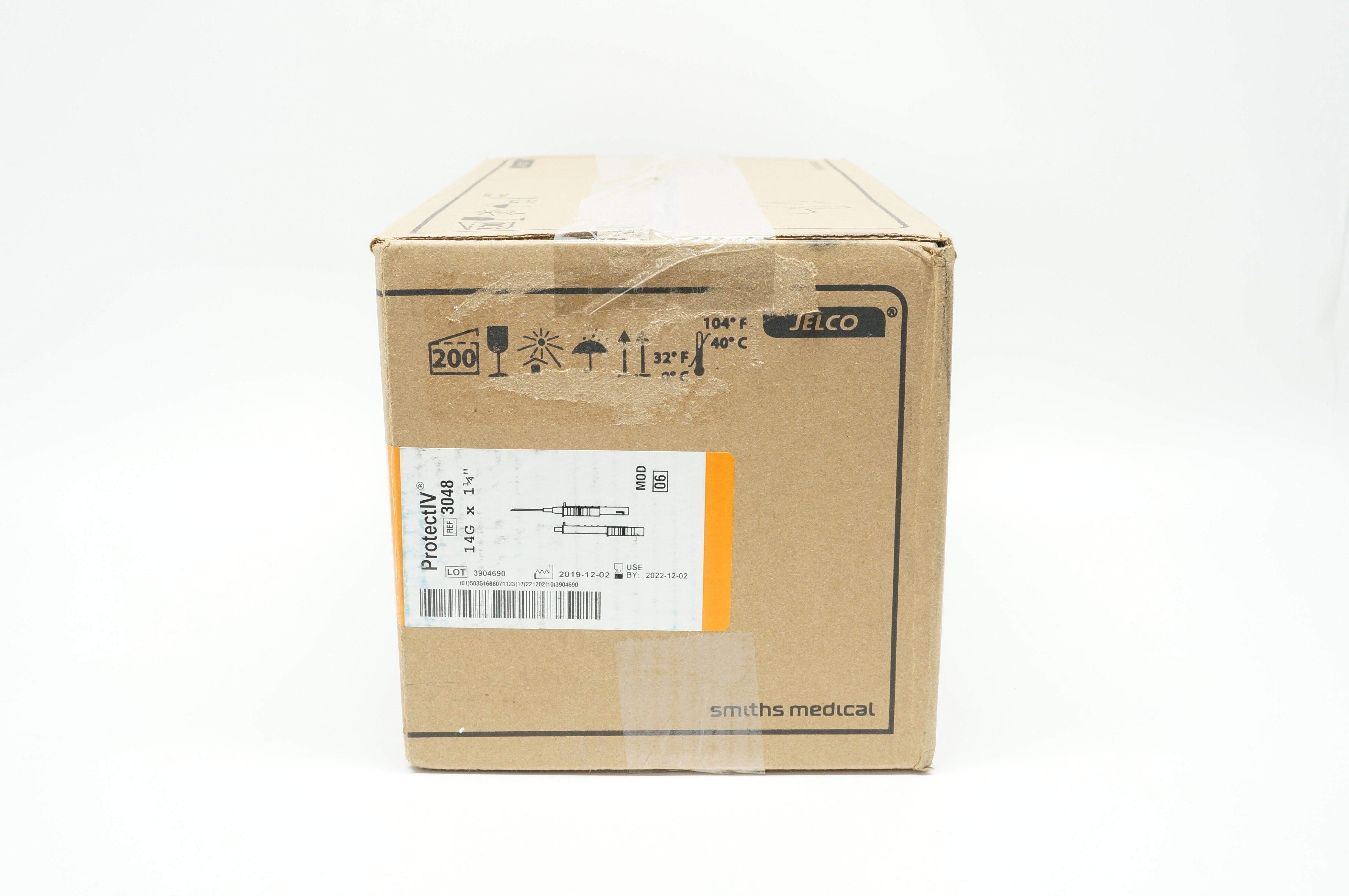 Smiths Medical 3048 Safety IV Cath. 14G x 1 1/4inch MOD 06 - Case of 200