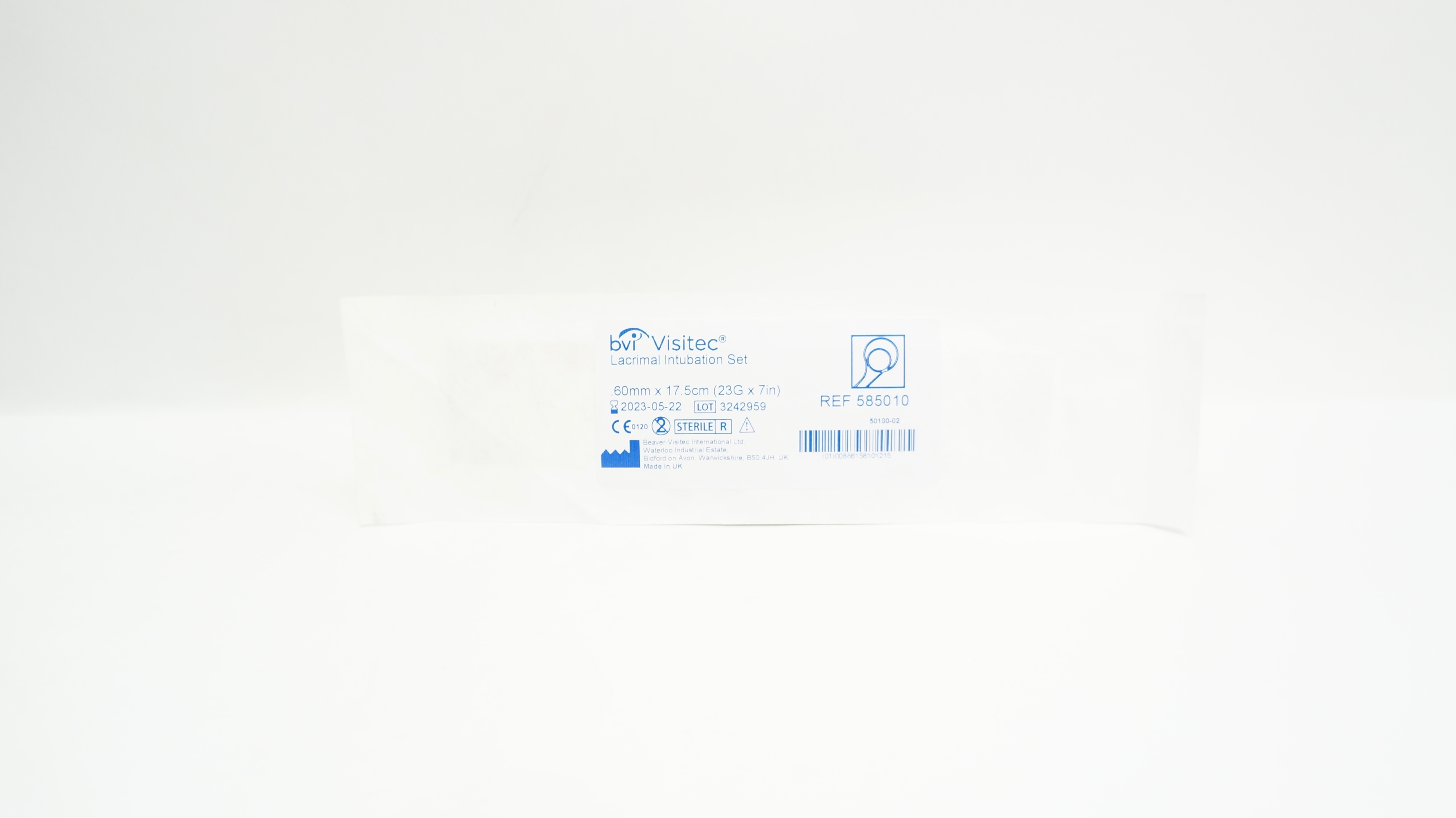 BVI 585010 Beaver Visitec Lacrimal Intubation Set 23G x 7 inch (x)