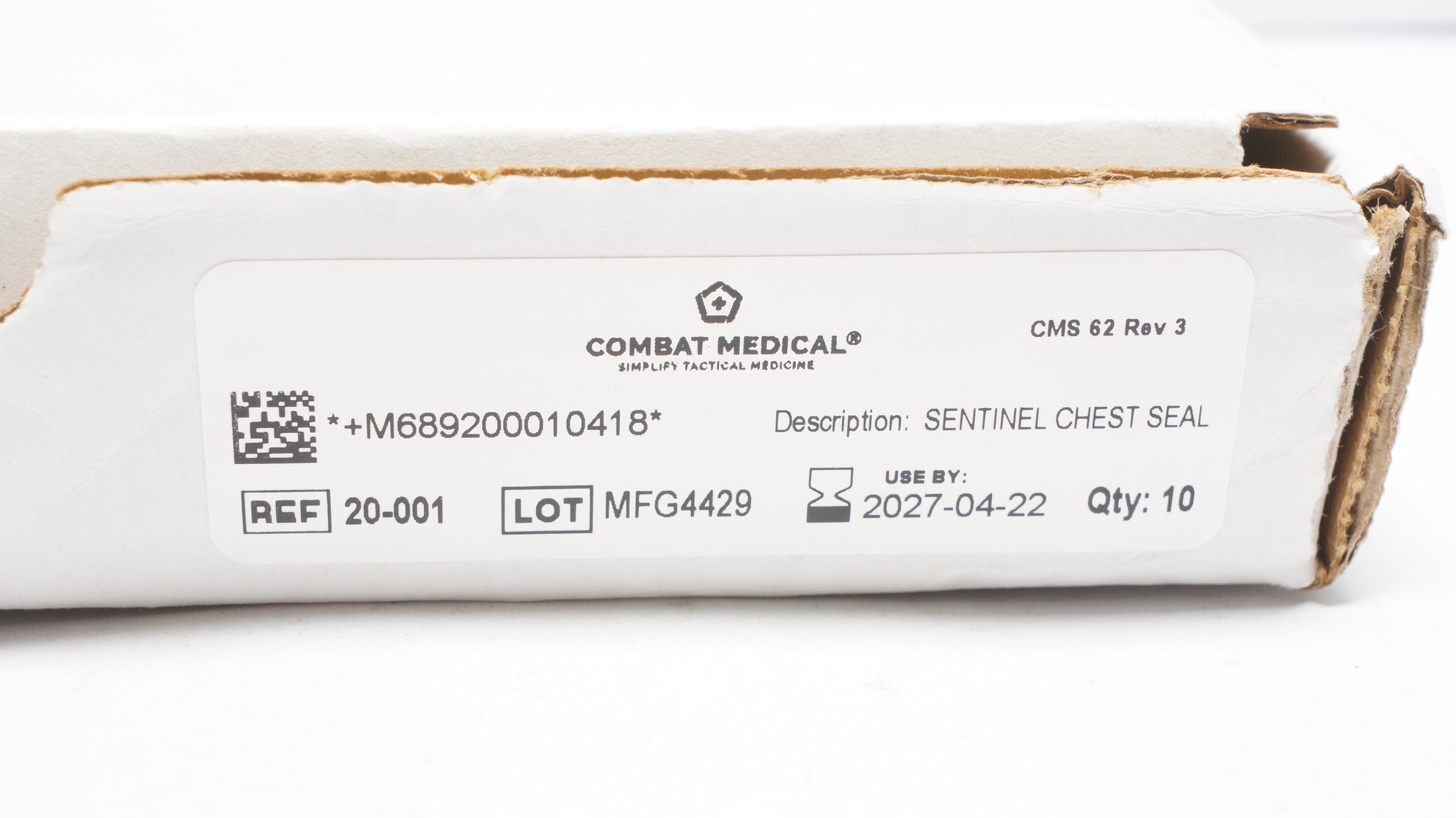 MEDICULE 6点set Combat Medical 20-001 Sentinel Chest Seal - Box of 6