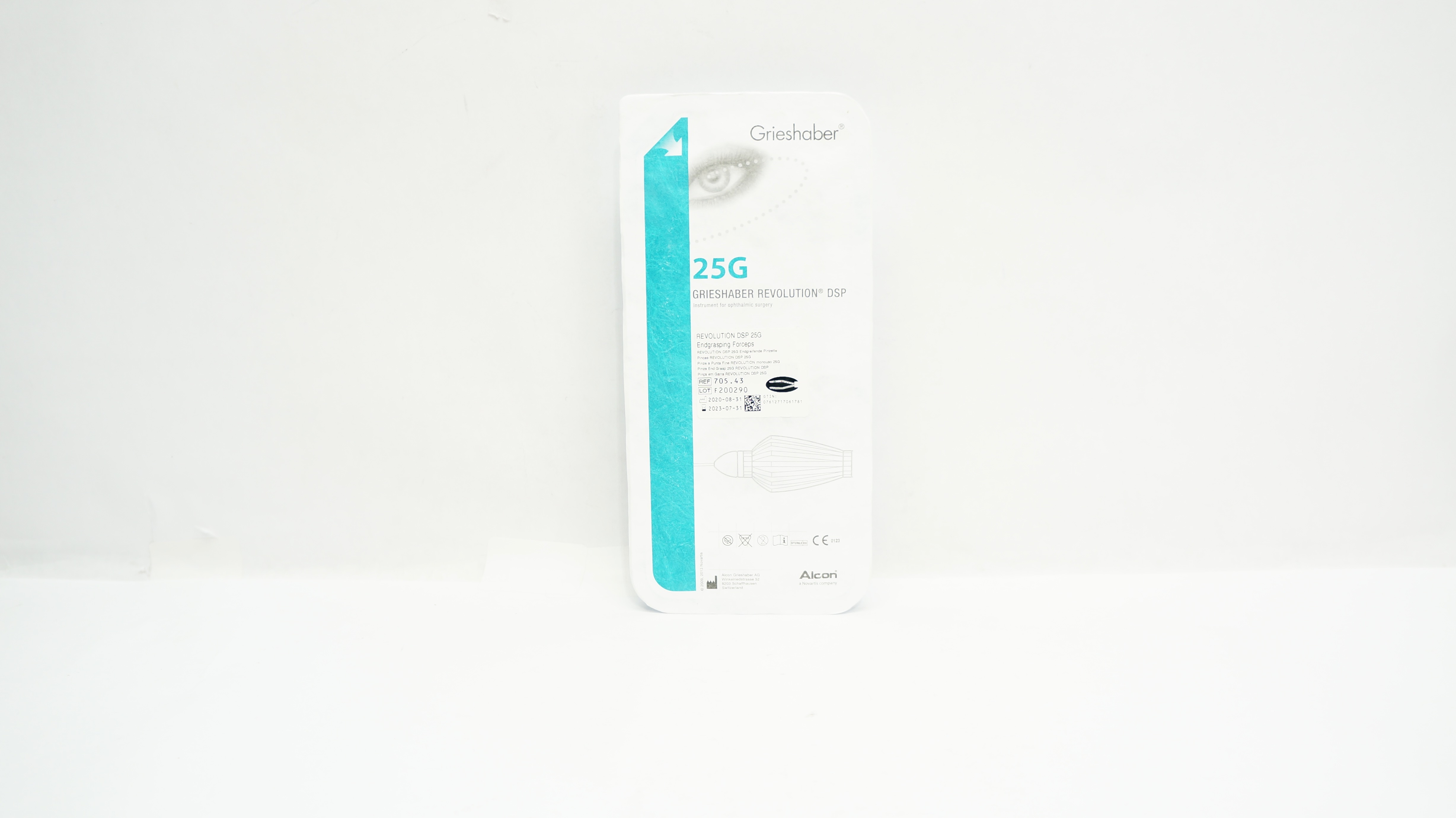 Alcon 705.43 Grieshaber Revolution DSP 25G Endgrasping Forceps (x)
