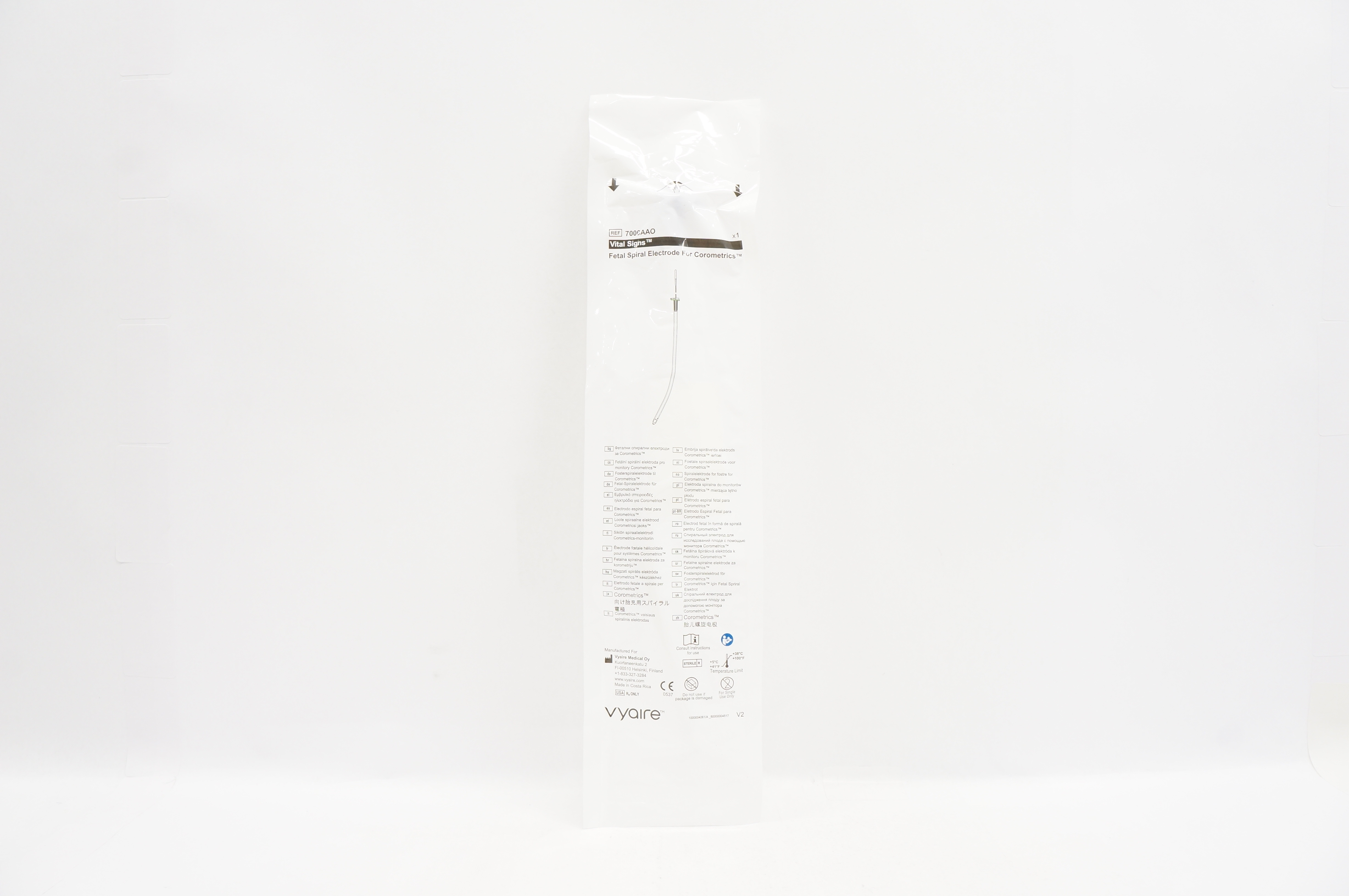 Vyaire 7000AAO Vital Signs Fetal Spiral Electrode For Corometrics