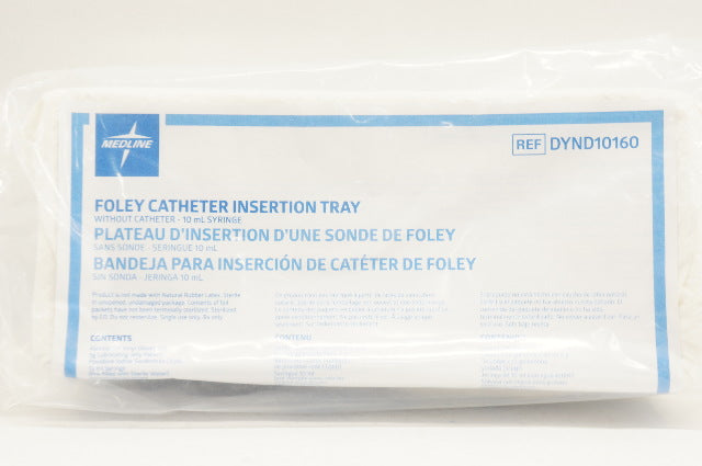 Medline DYND10160 Foley Cath. Insertion Tray 10mL