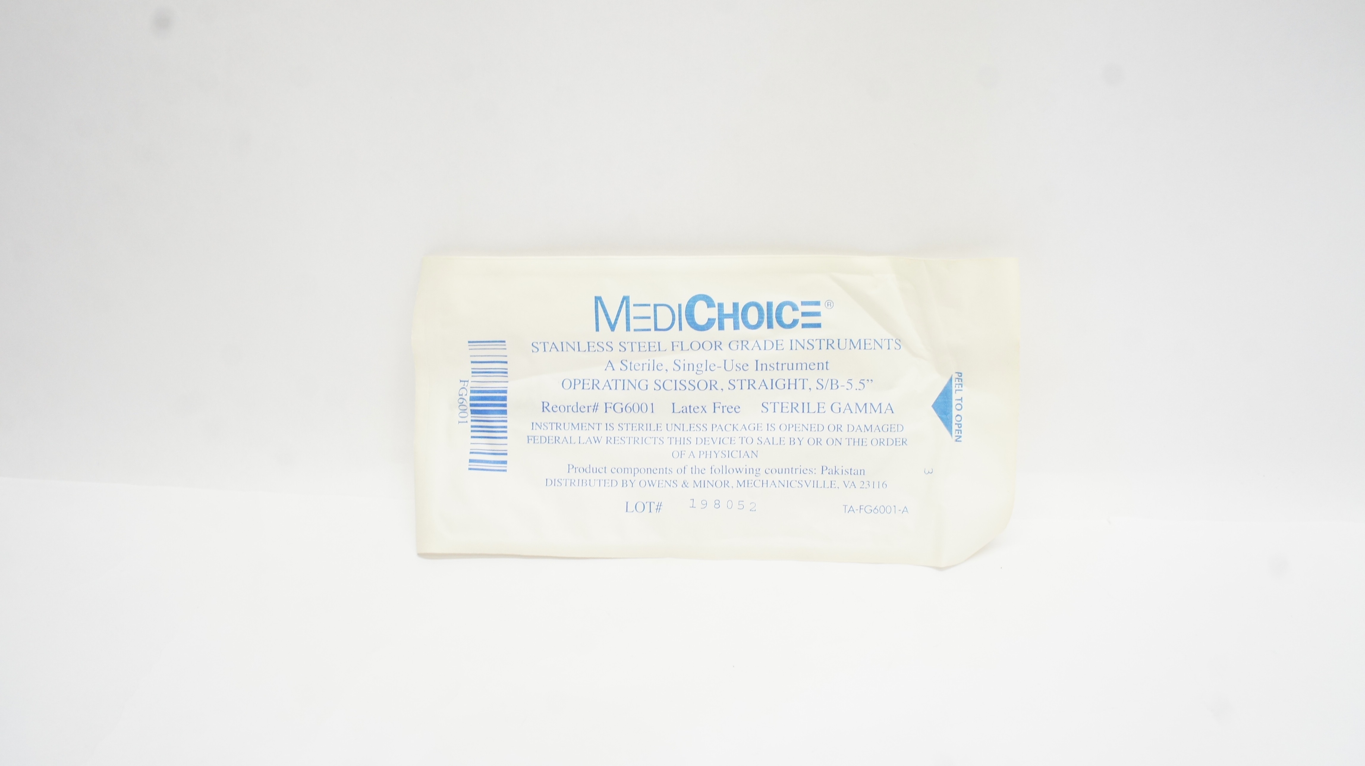 MediChoice FG6001 Straight Operating Scissor Straight, S/B 5.5inch