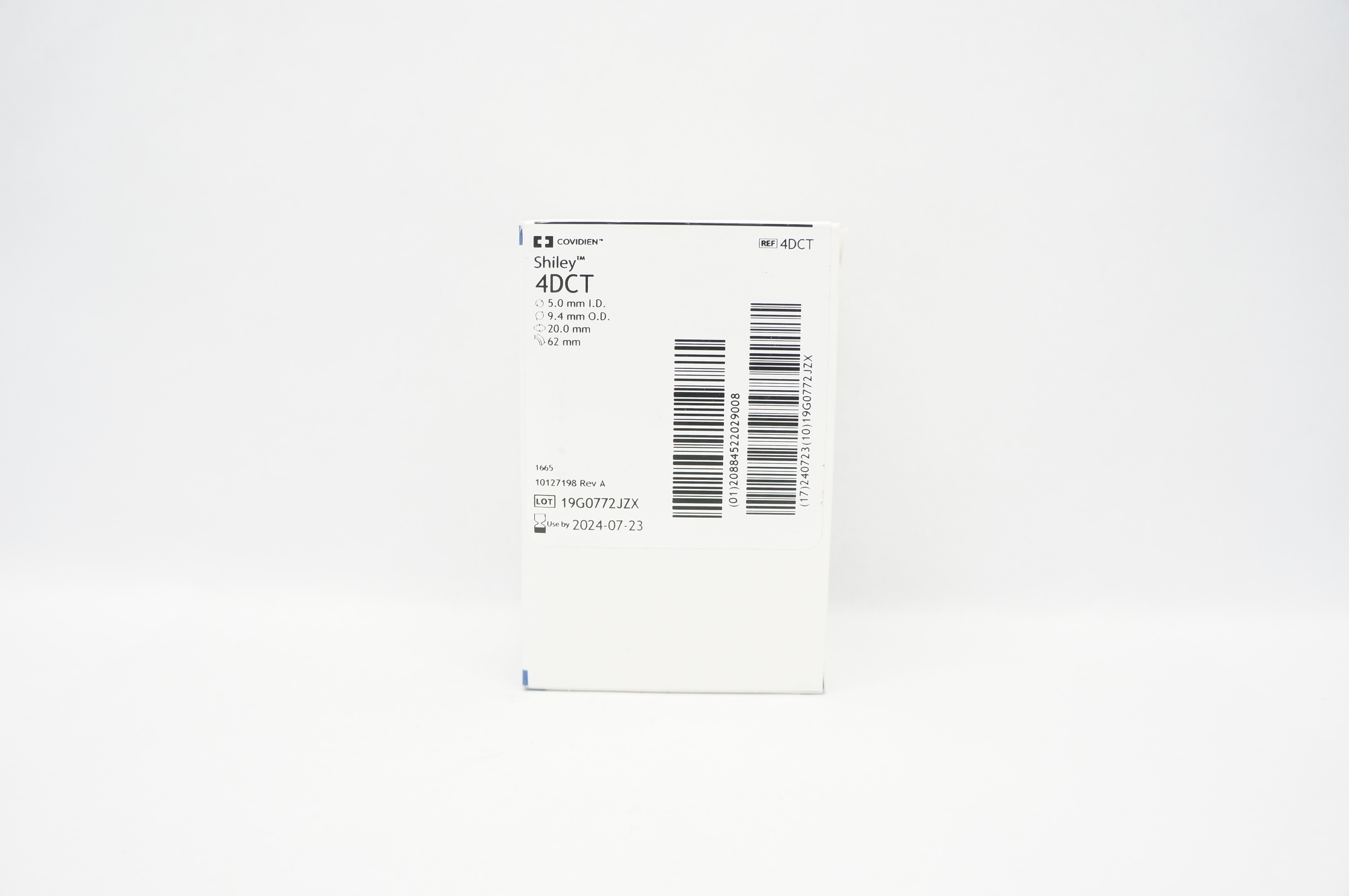 Covidien 4DCT Tracheostomy Tube Cuffed w/Inner Cannula  5 x 9.4 x 20 x 62mm (x)