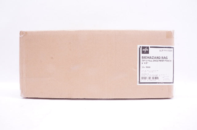 Medline  DYND30261 Biohazard Bag Zip Style Document Pouch 6x9inch - Case of 1000