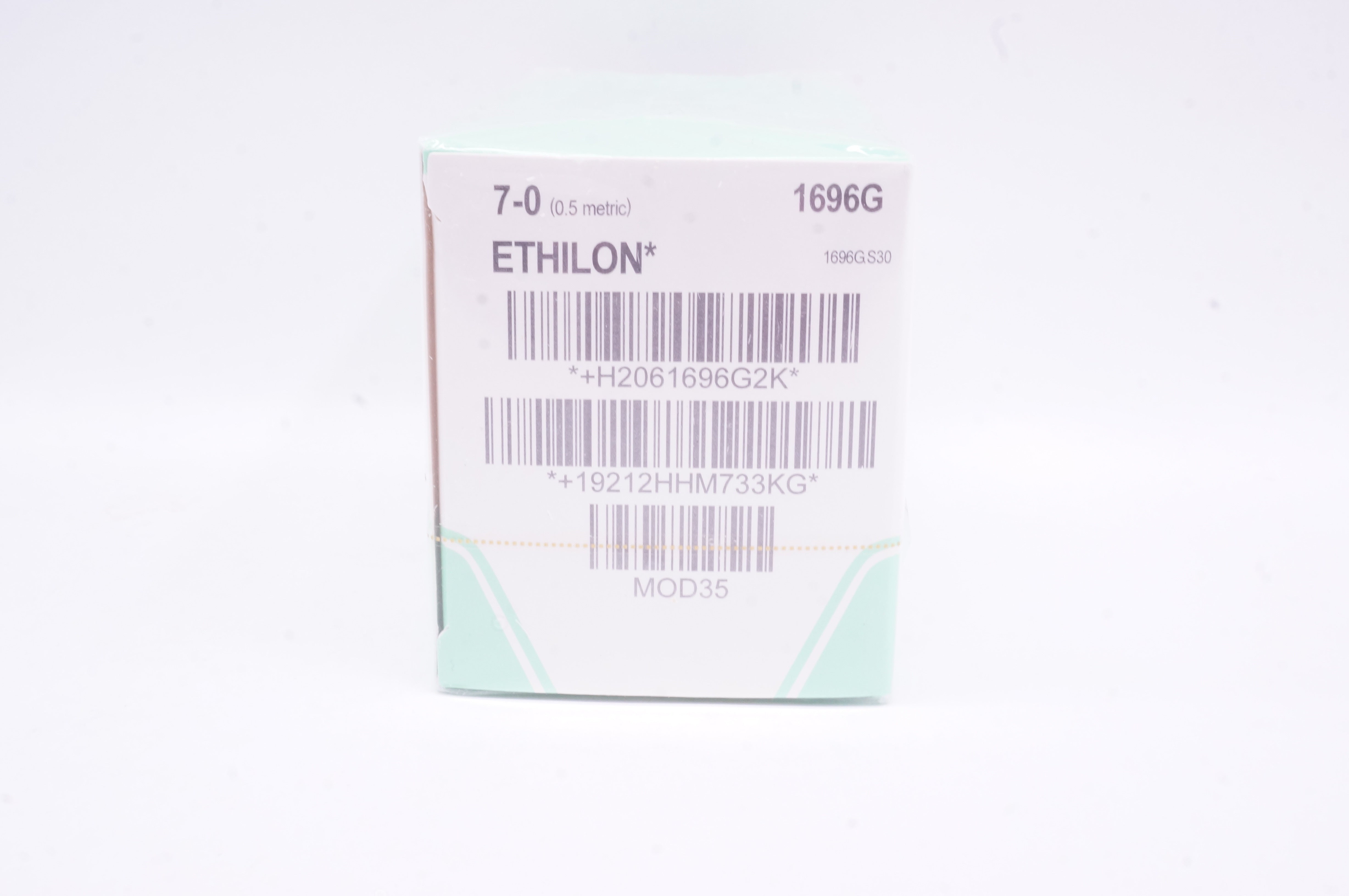 Ethicon 1696G 7-0 ETHILON Nylon Stre P-1 11mm 3/8c,18in. (x) - Box of 12