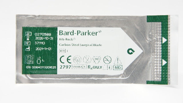 Bard-Parker 371110 Aspen Surgical Rib-Back Surgical Blades #10