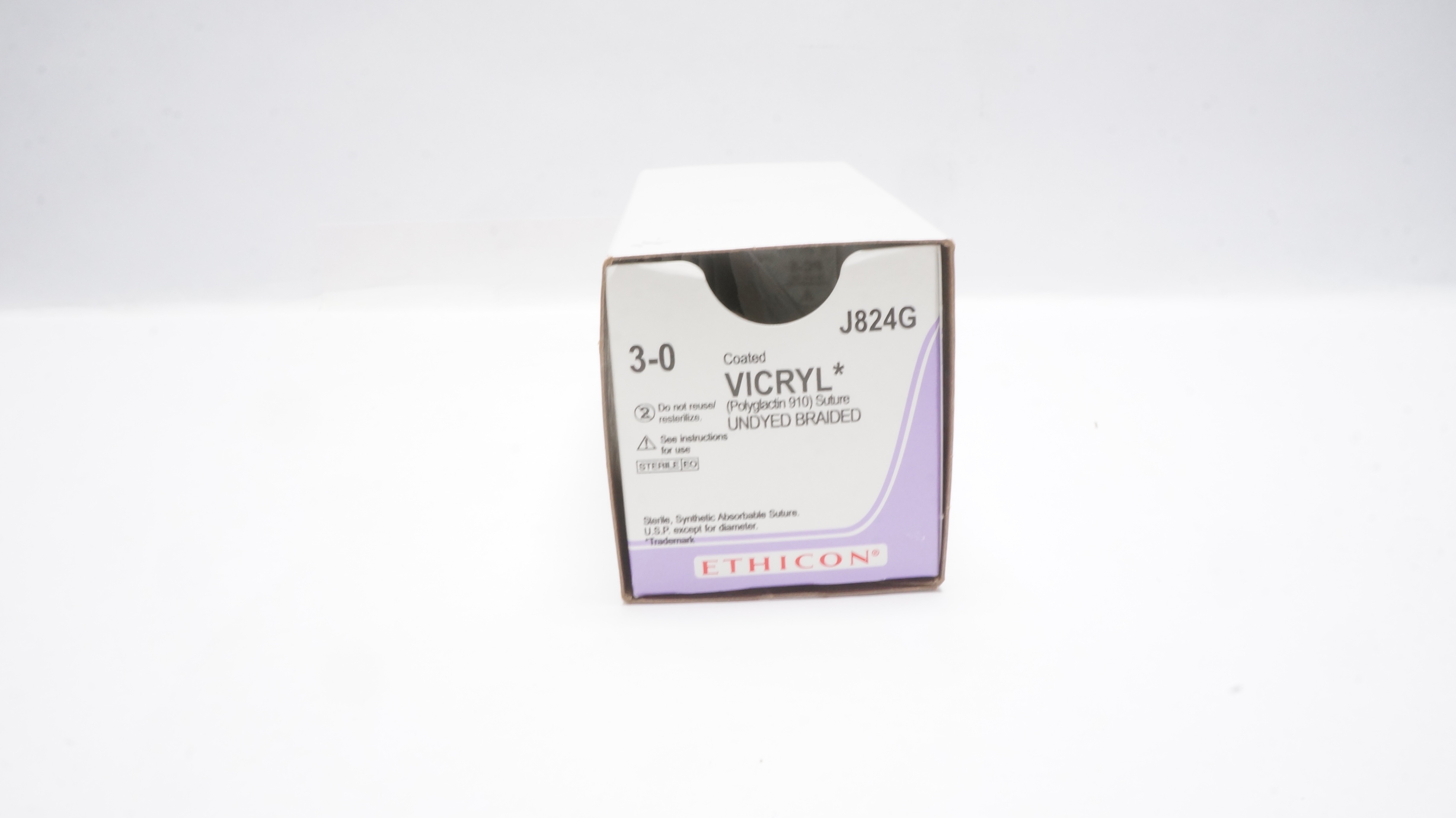 Ethicon J824G 3-0 Vicryl PC-5 19mm 3/8c Conventional Cutting18inch(x) - Box of 7
