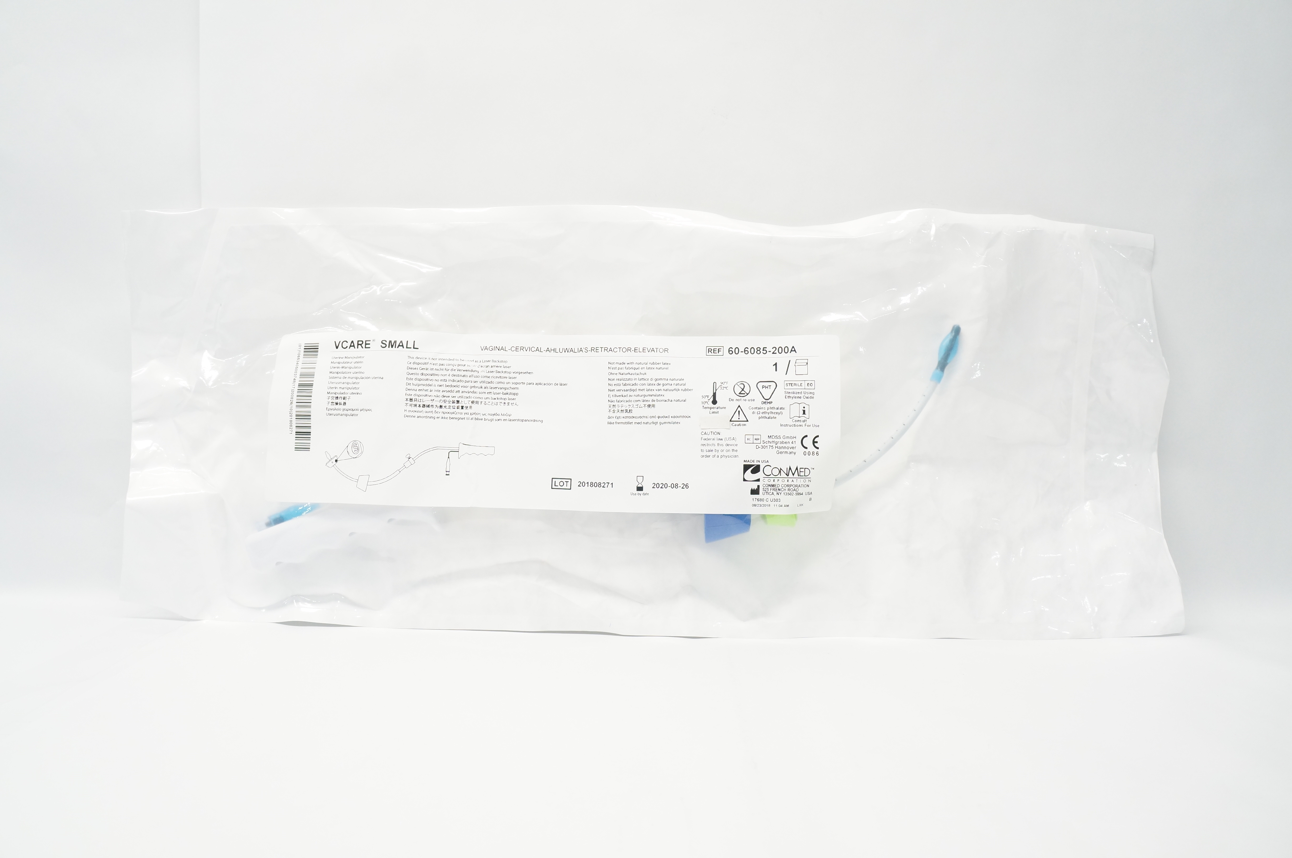 ConMed 60-6085-200A Vcare Small Uterine Manipulator (x)