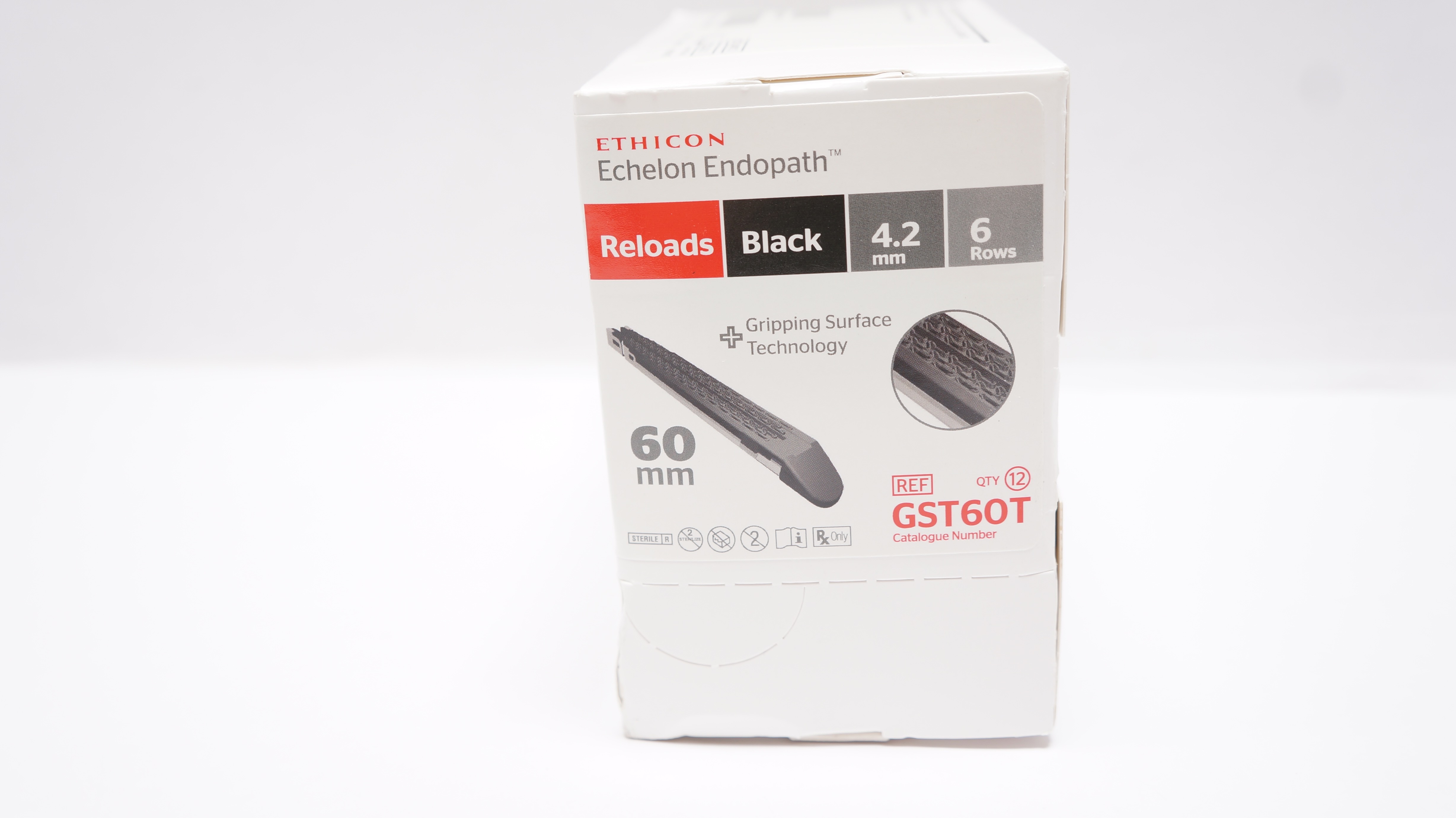 Ethicon GST60T Endopath Echelon Reloads, 60mm x 4.2mm, 6 Rows (x) - Box of 12