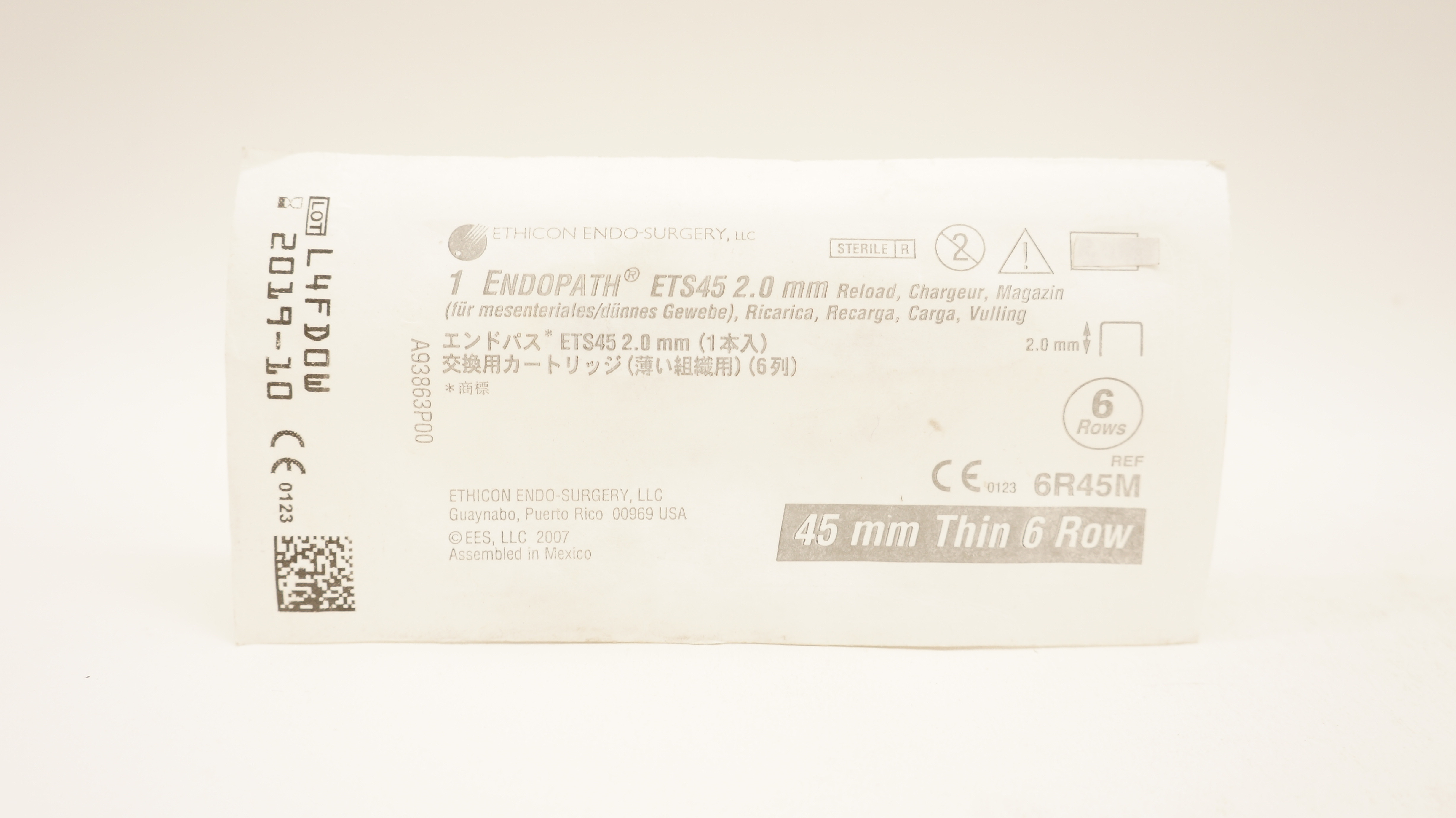 Ethicon 6R45M 1 Endopath ETS45 2.0mm Reload Chargeur Magazin 45mm Thin 6 Row (x)