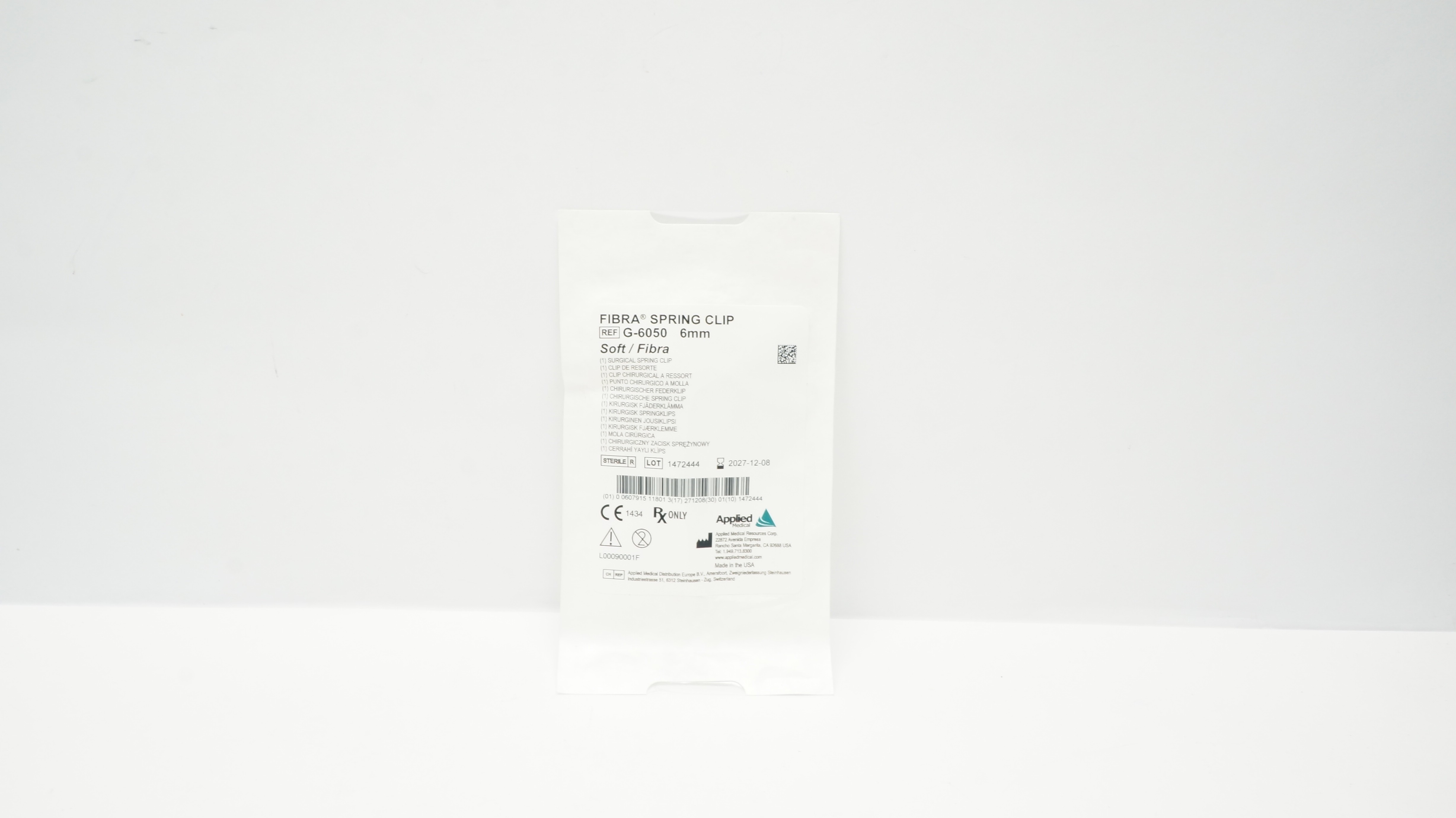 Applied Medical G-6050 SOFT/FIBRA Surgical Spring Clip 6mm