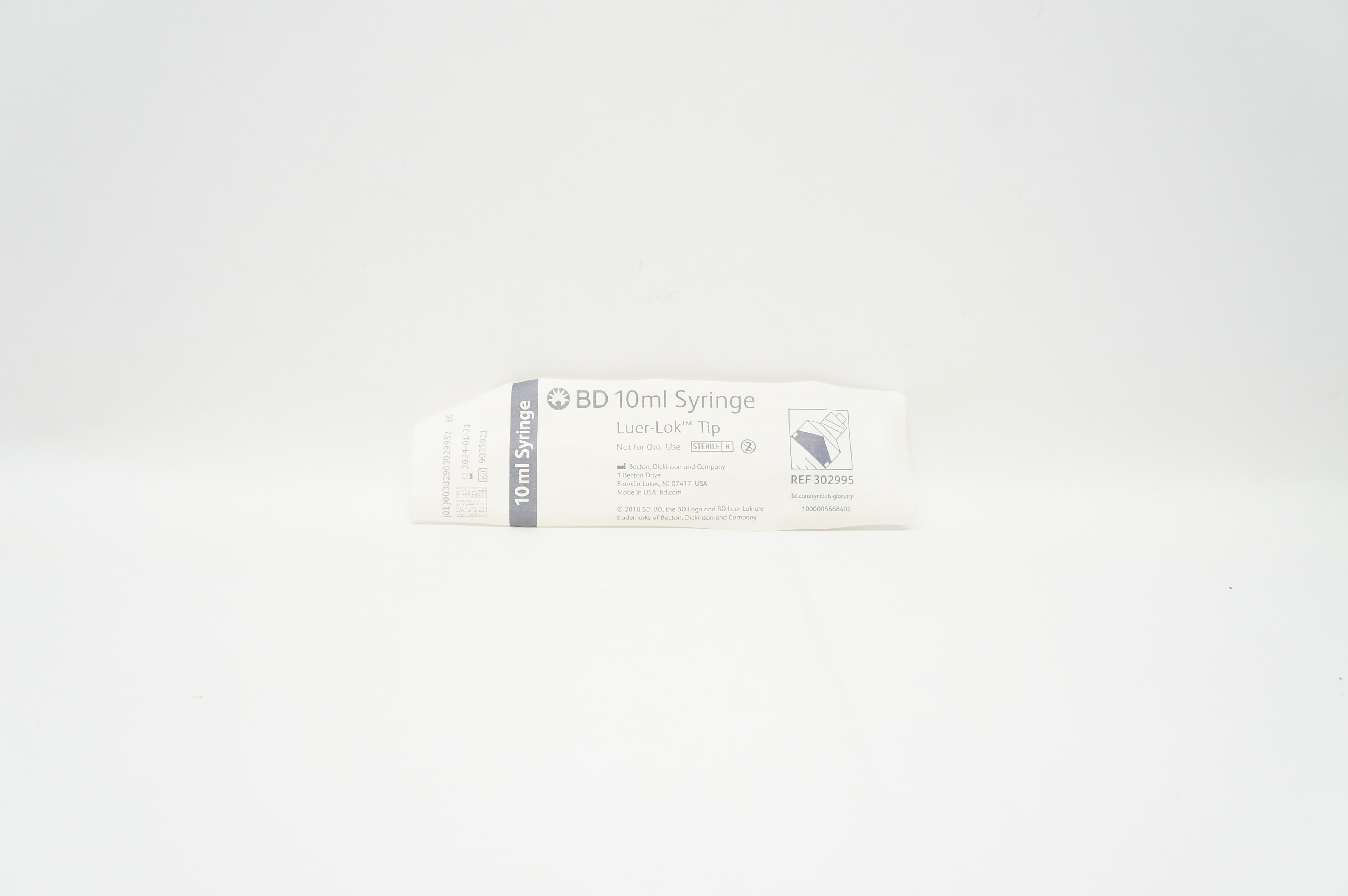 BD 302995 10ml Syringe Luer-Lok Tip
