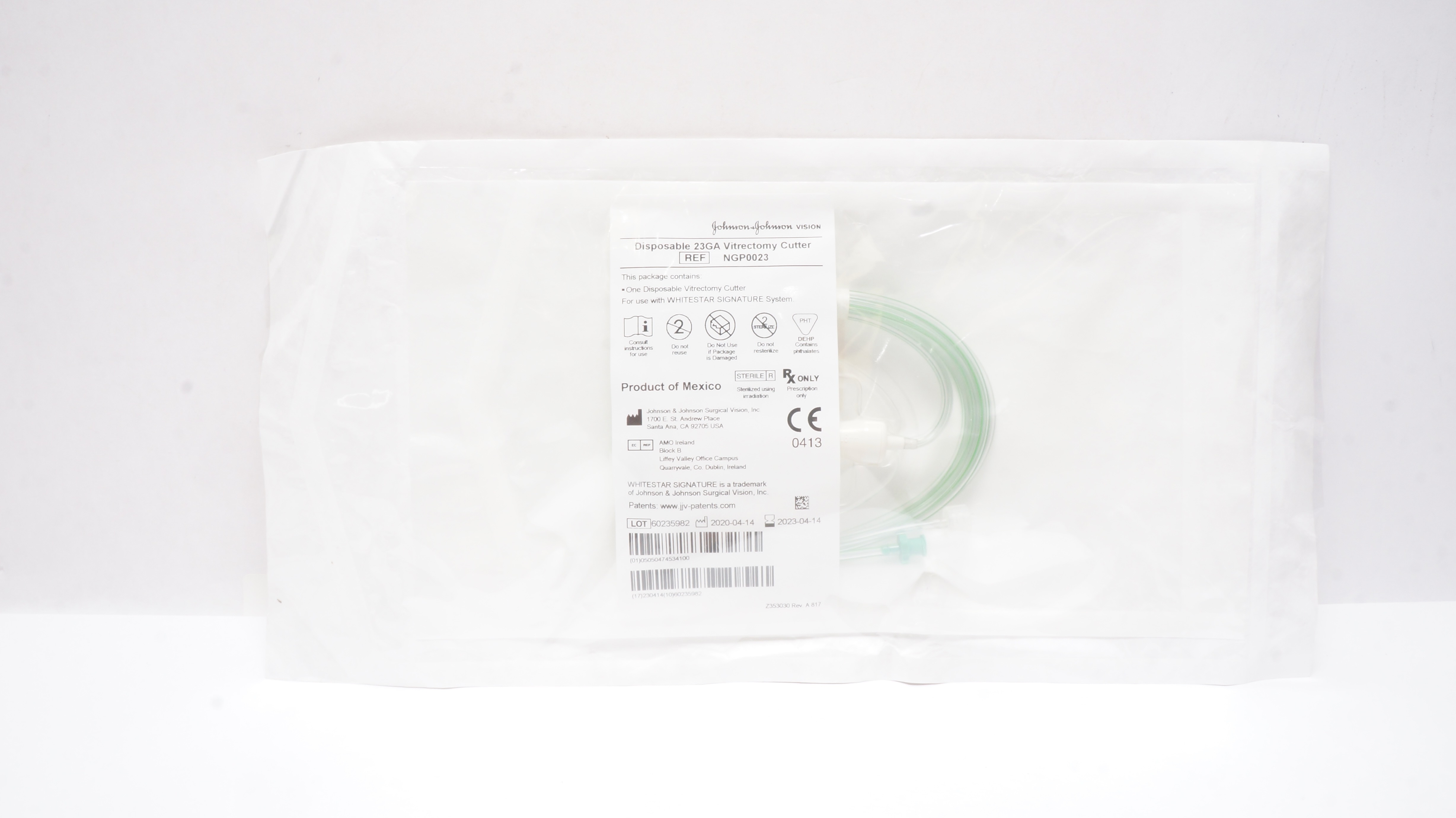 Johnson & Johnson NGP0023 Disposable 23Ga Vitrectomy Cutter (x)