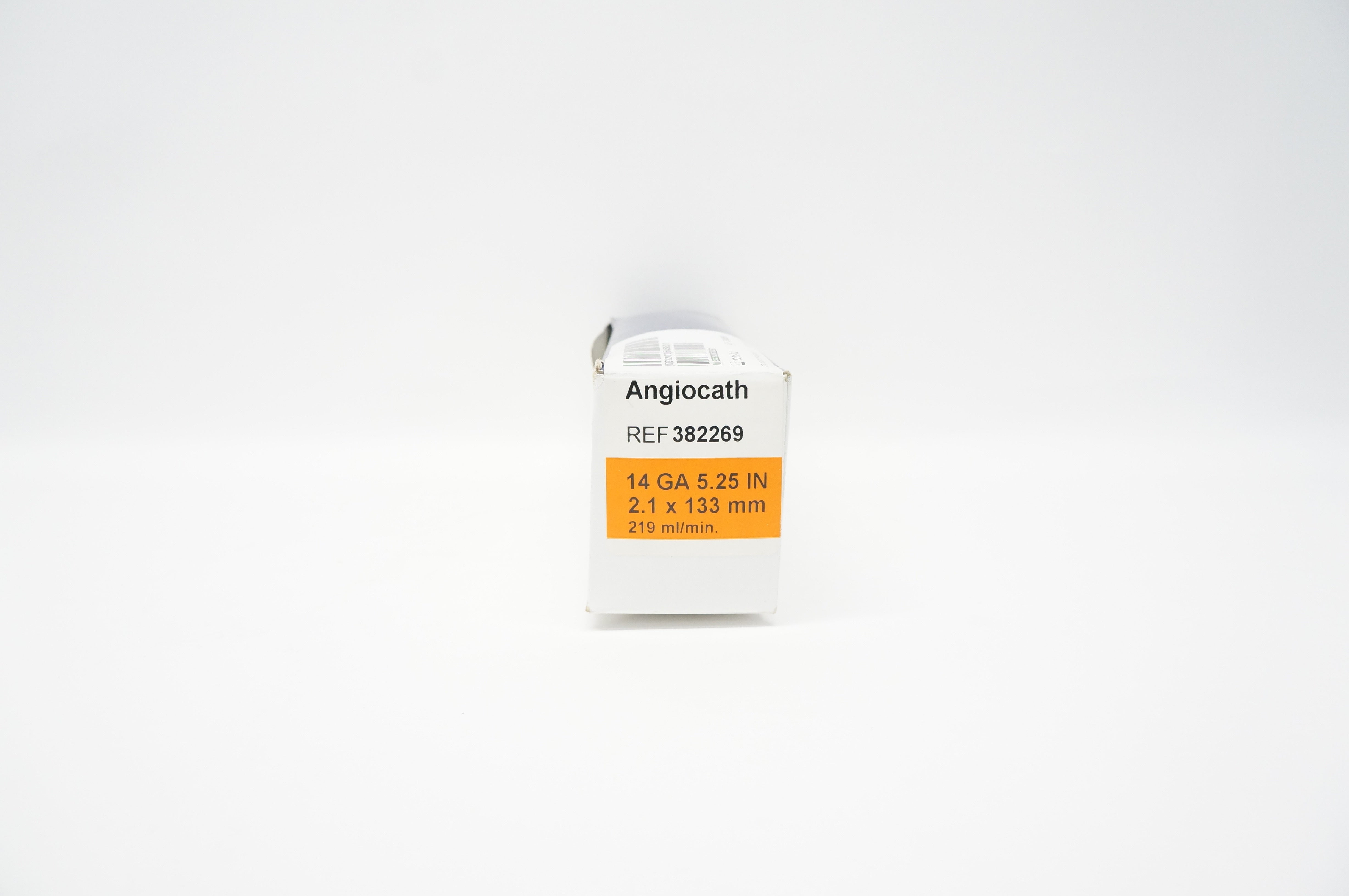 BD 382269 Angiocath IV Cath. 14GA x 5.25 inch 219ml/min (x) - Box of 10