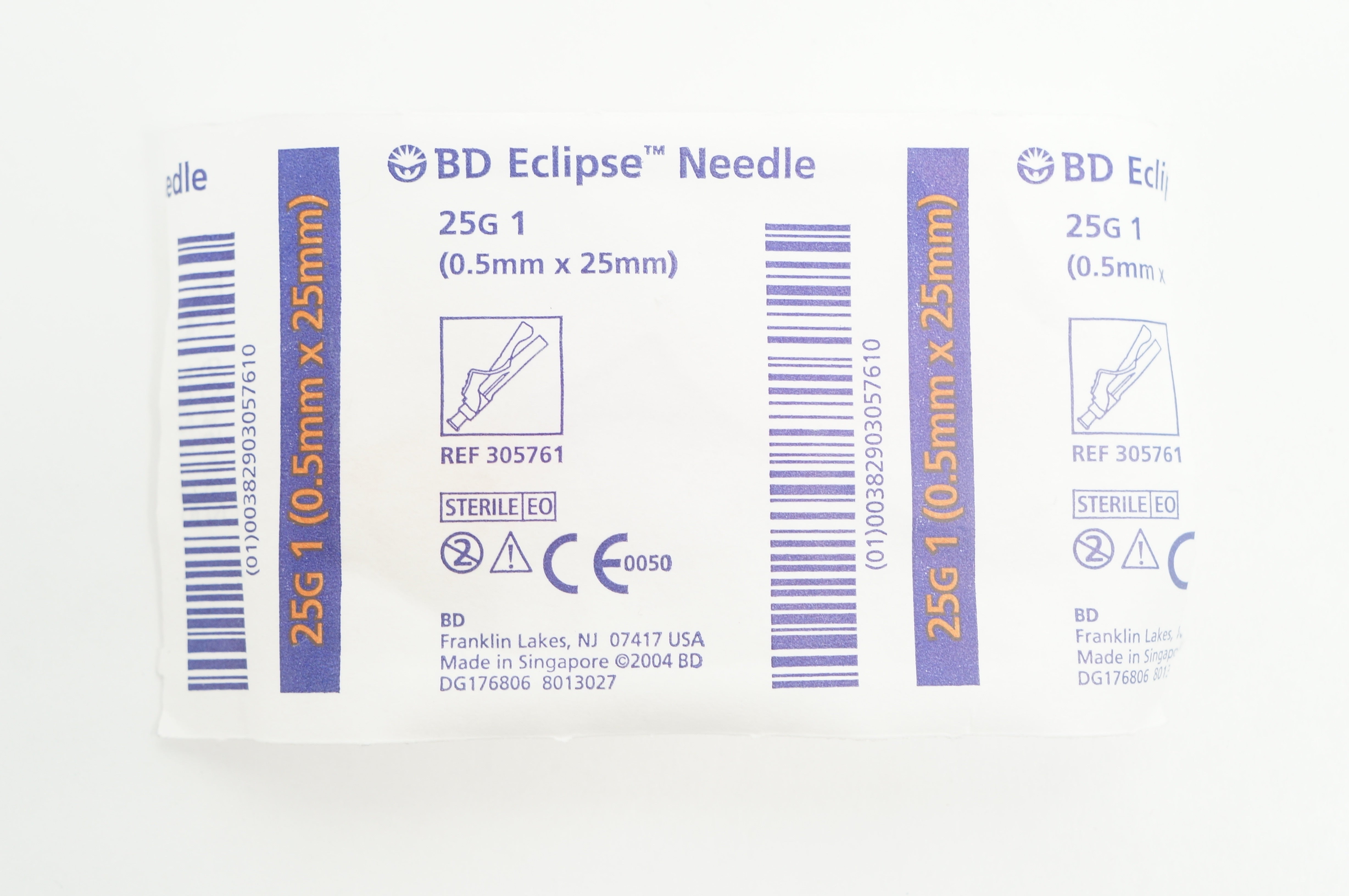 BD 305761 Eclipse Injection Ndle 25G x 1 (x)