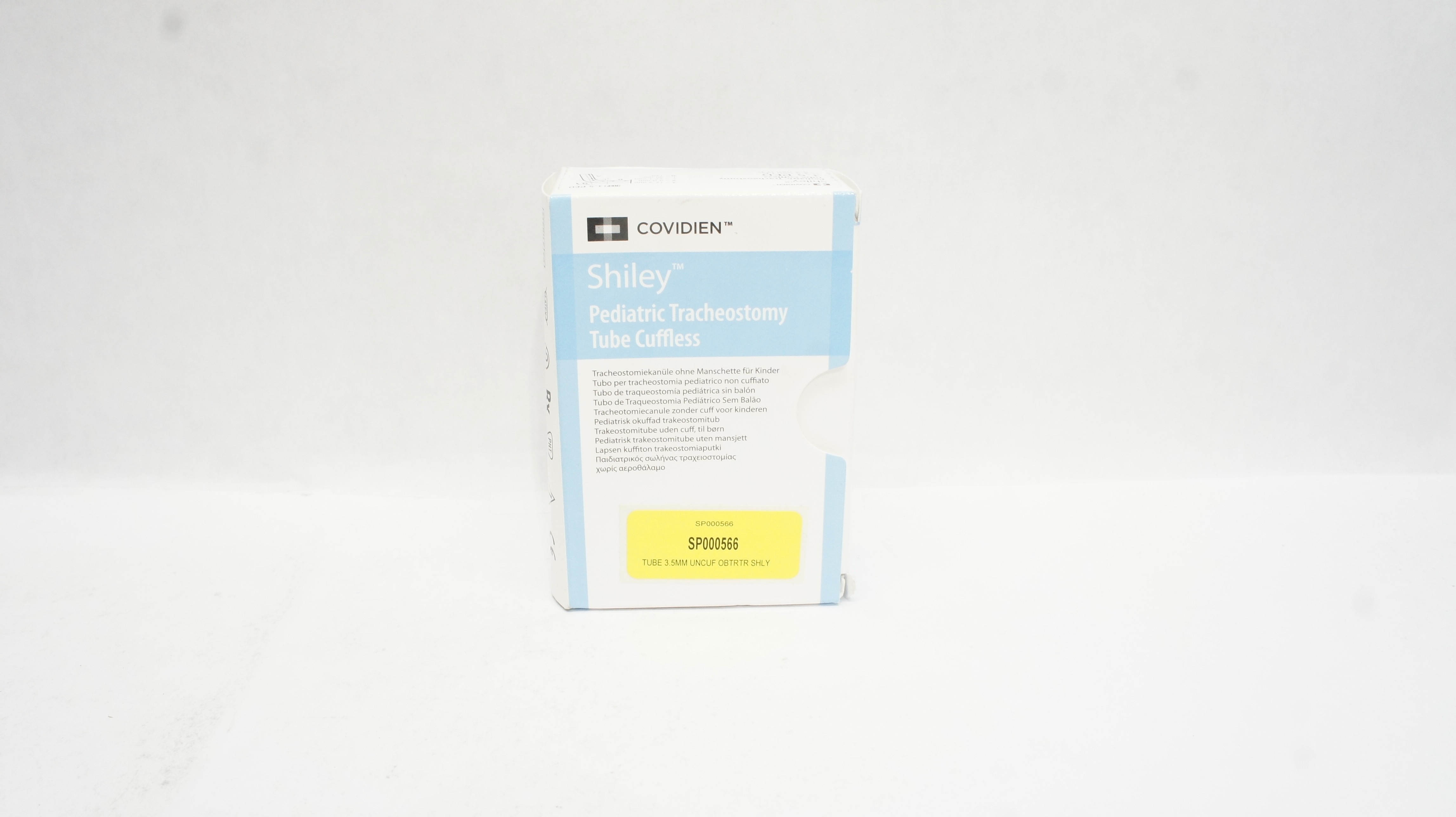 Covidien 3.5PED Shiley Pediatric Tracheosotomy Tube Cuffless 3.5 ID 5.2mm OD